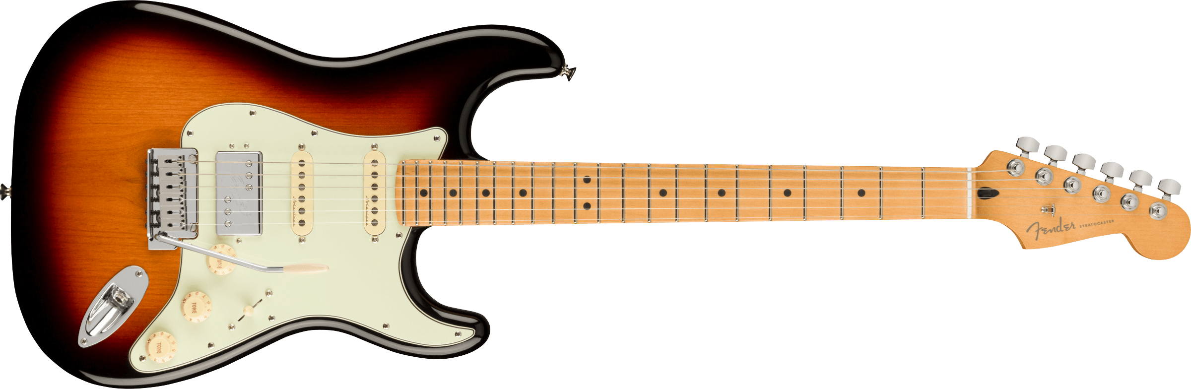 Fender Player Plus Stratocaster HSS, Maple Fingerboard, 3-Color Sunburst