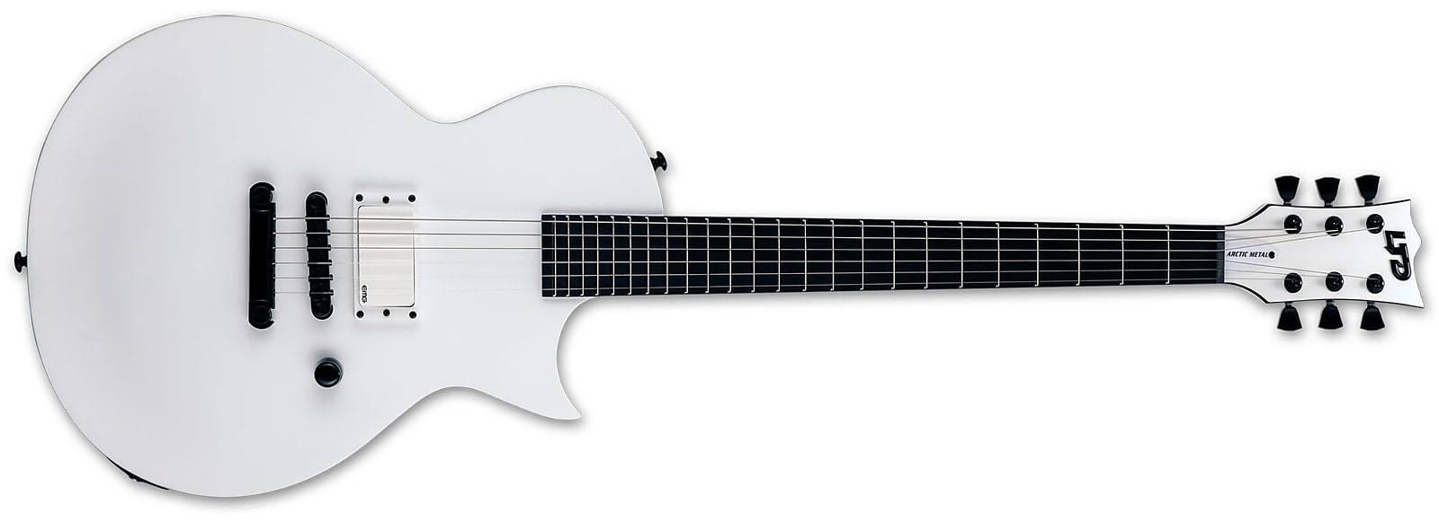 ESP LTD EC Arctic Metal - Snow White Satin
