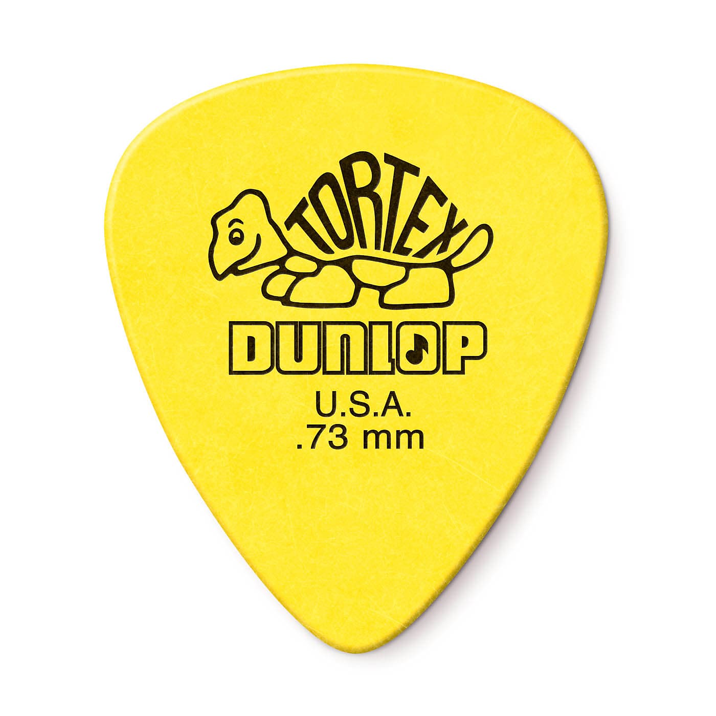 Dunlop 418P.73 Tortex Standard .73mm Yellow Guitar Picks 12-Pack