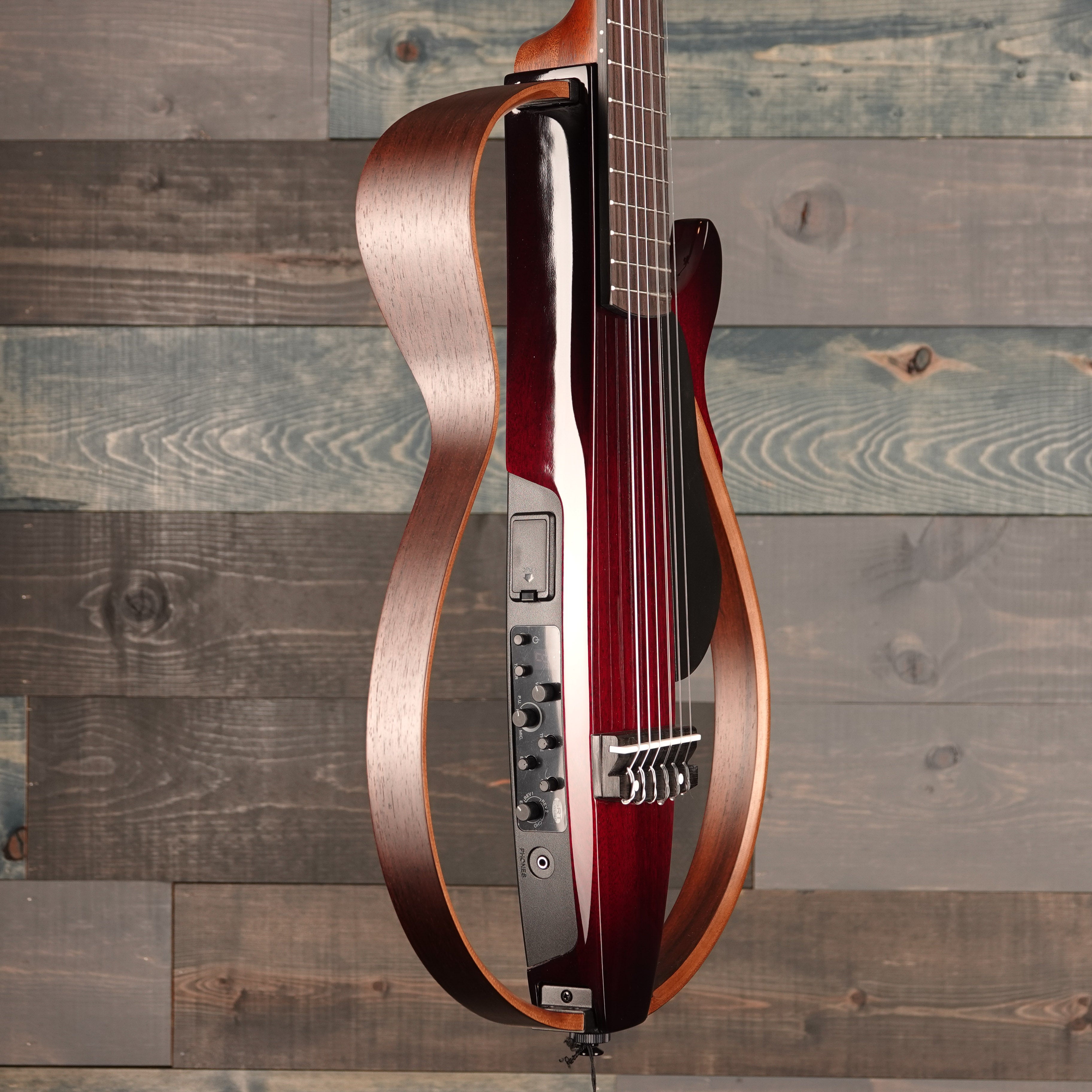 Yamaha SLG200N Crimson Red Burst Silent Guitar