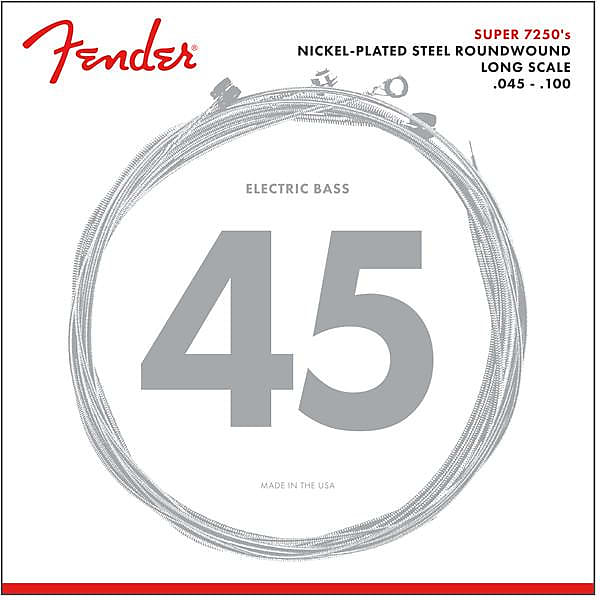 Fender 7250 Bass Strings Nickel Plated Steel Long Scale 7250ML .045-.100