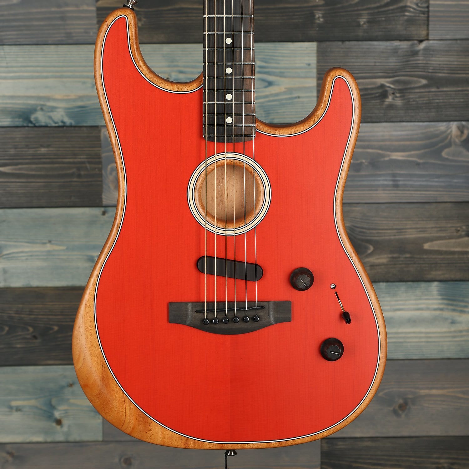 Fender American Acoustasonic™ Strat®, Ebony Fingerboard, Dakota Red