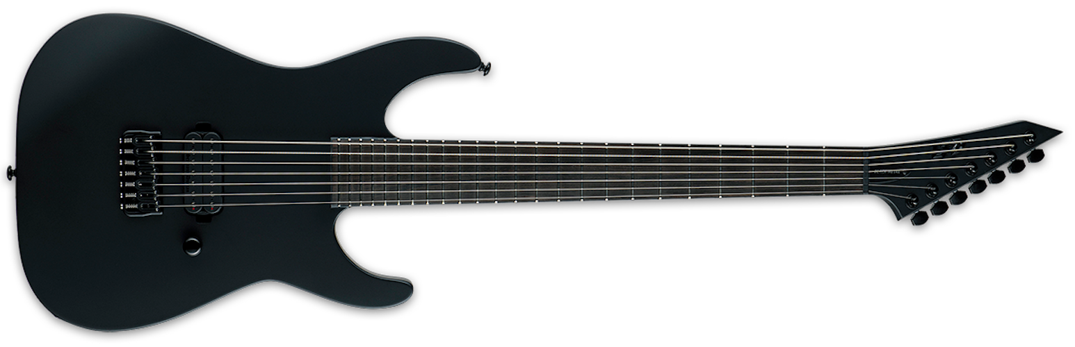 ESP LTD M-7HT Baritone Black Metal - Black Satin
