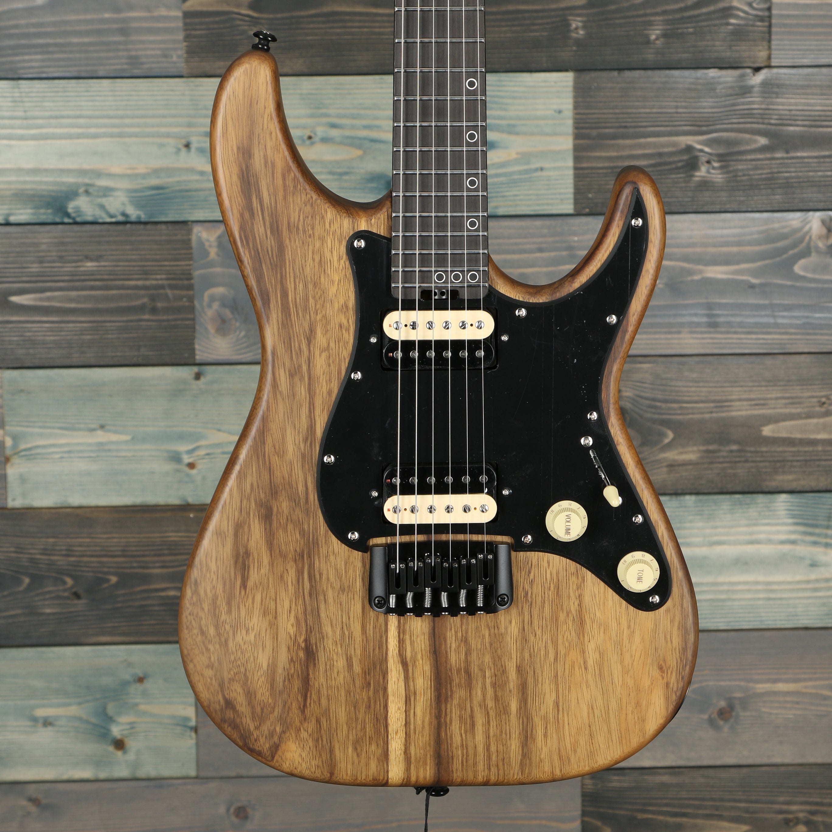 Schecter 1269 Sun Valley Sun Shredder Exotic Hardtail - Black Limba