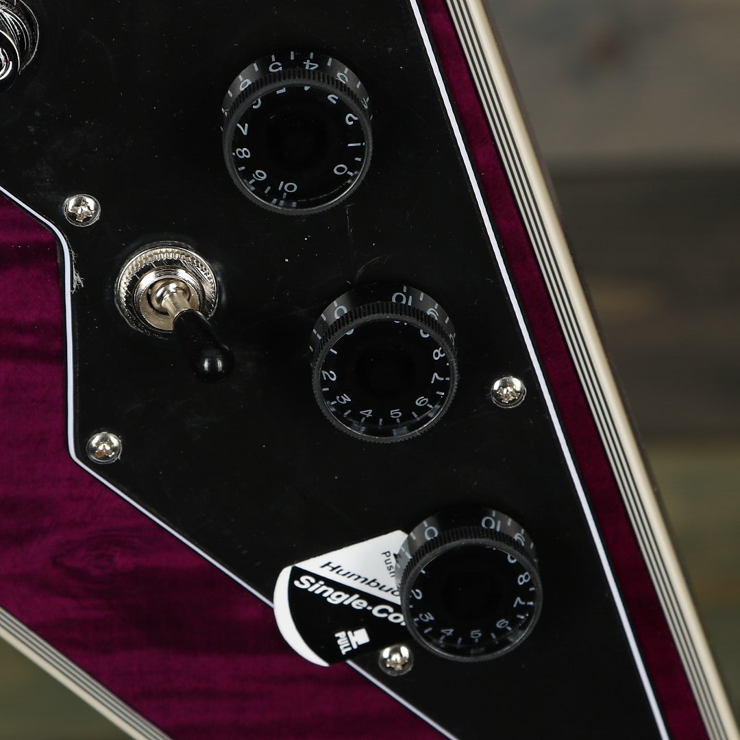 Schecter 654 V-1 Custom Guitar - Trans Purple