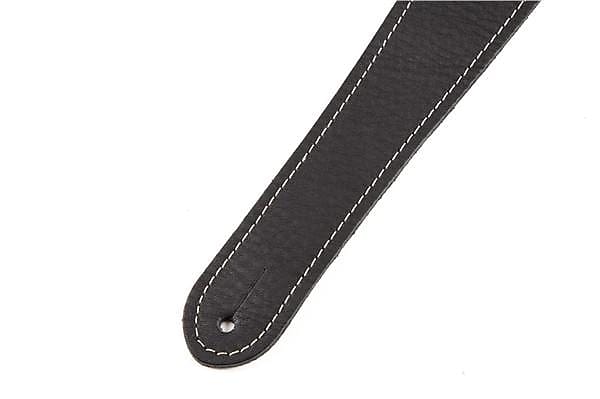 Fender Monogram Leather Strap - Black