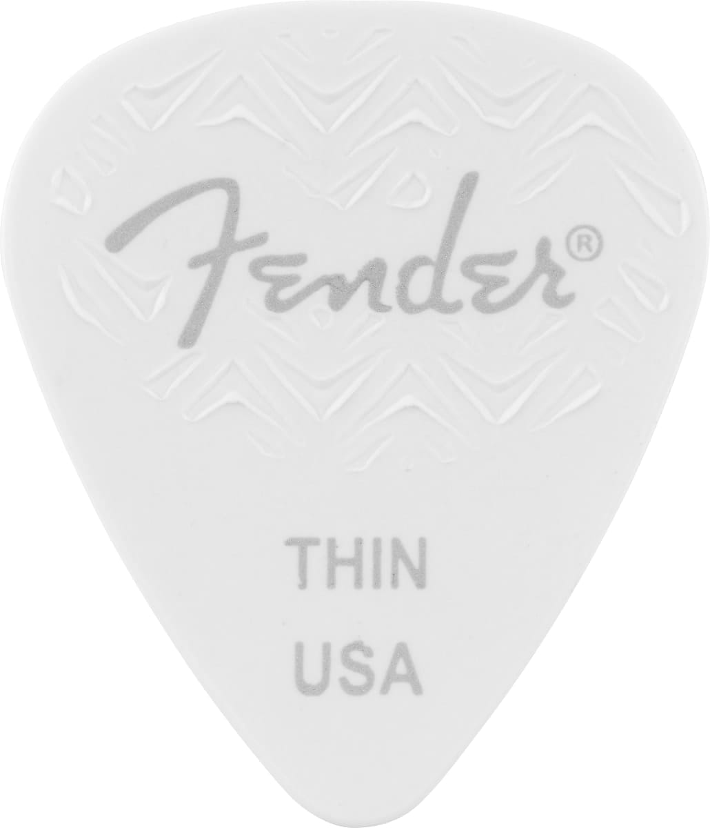 Fender 351 Shape, White, Thin (6)