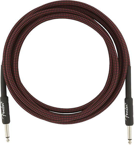 Fender Professional Series Instrument Cables, 10', Red Tweed