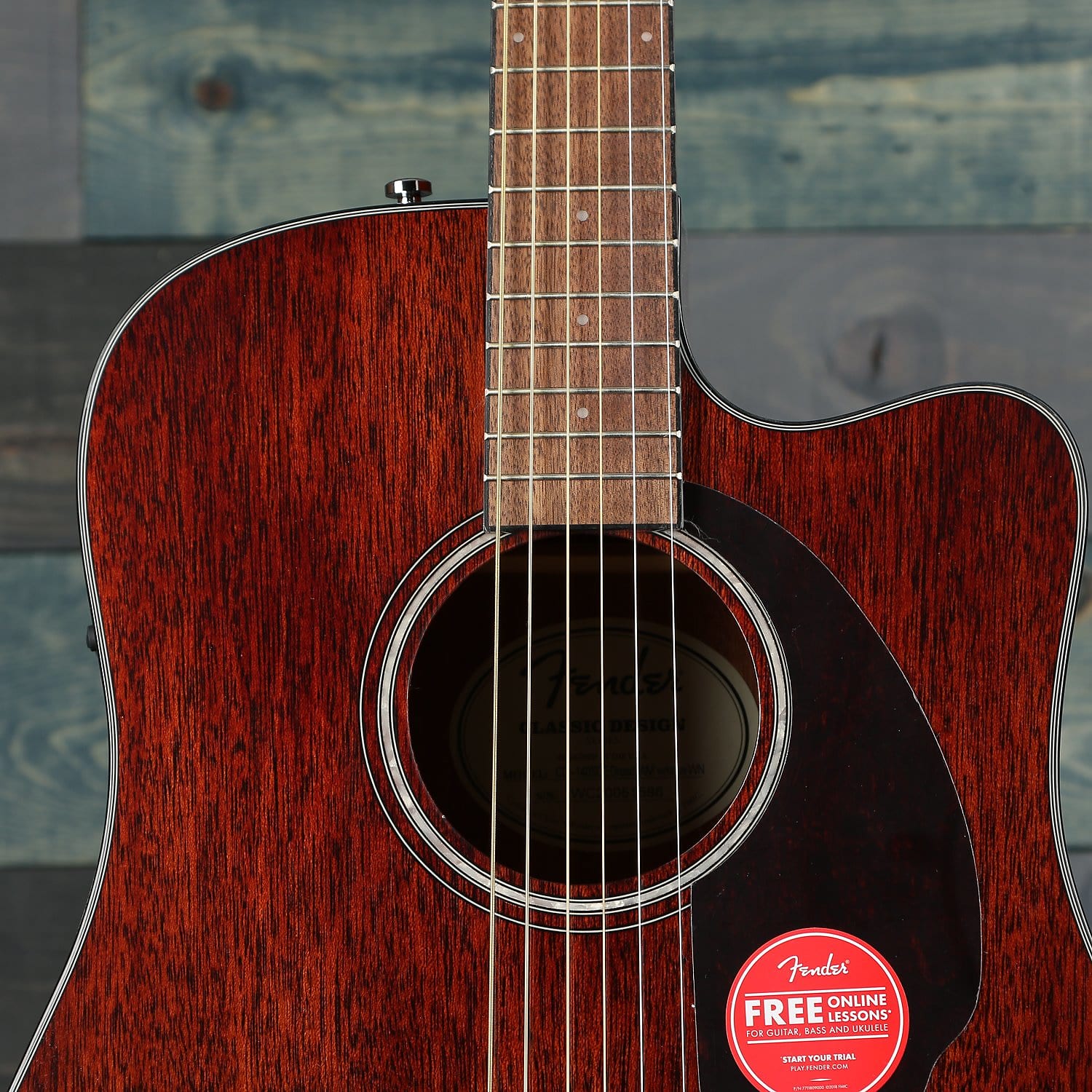 Fender CD-140SCE Dreadnought, Walnut Fingerboard, All-Mahogany w/Case