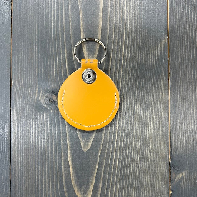 Levy's Double-Sided Leather Key Fob/Pickholder - Yellow Tan