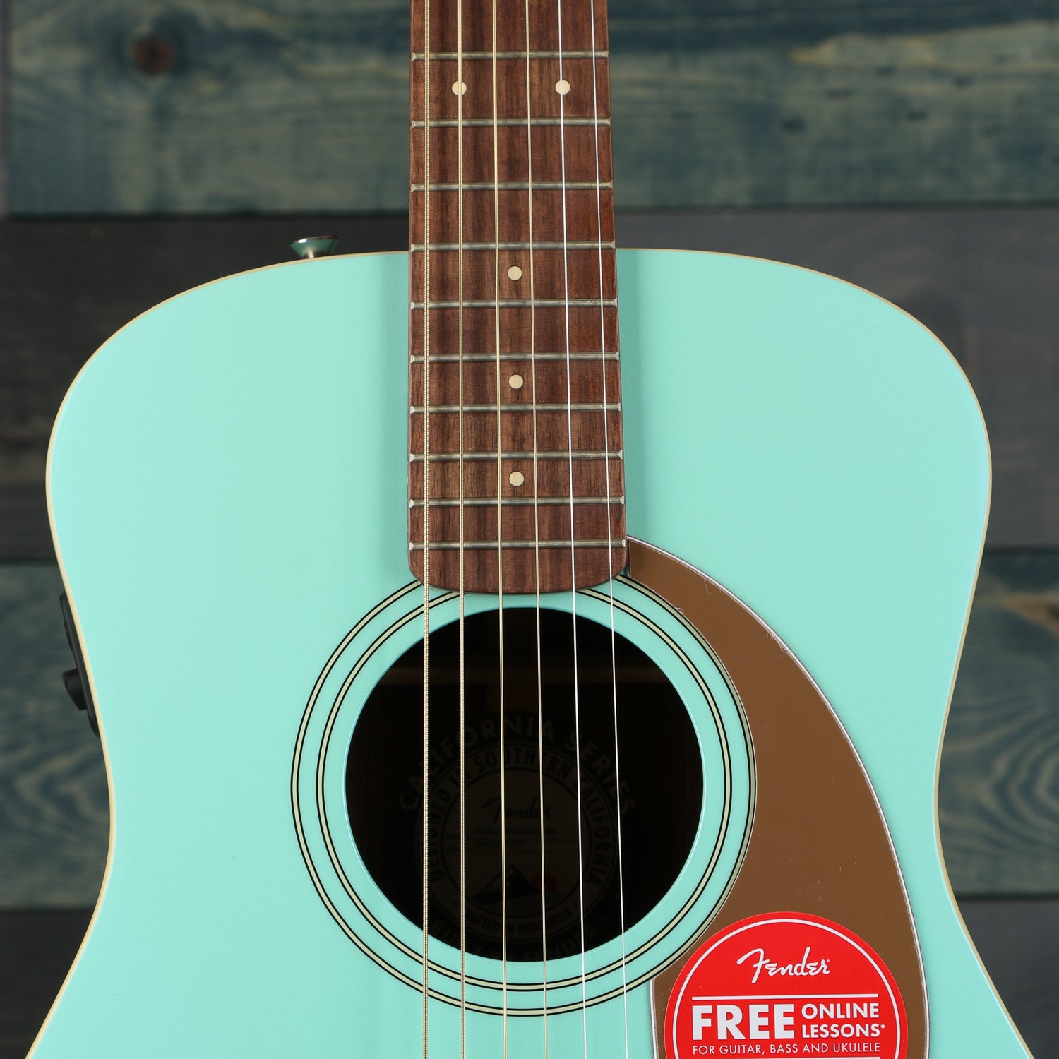 Fender Malibu Player Aqua Splash Walnut Fingerboard