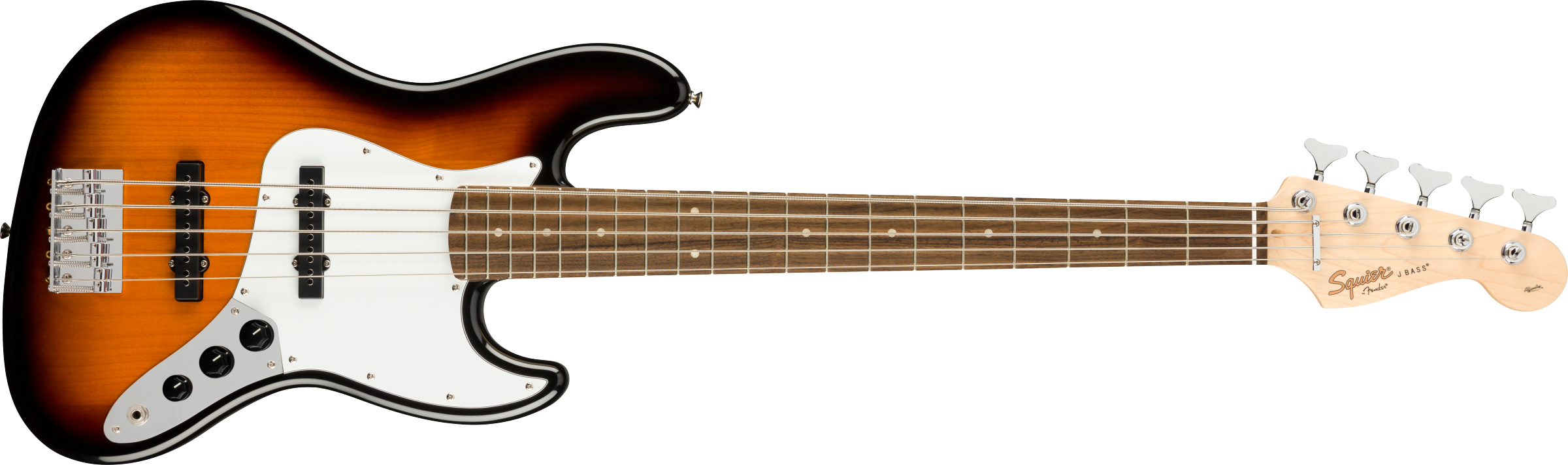 Fender Squier Affinity Series Jazz Bass V 5-String Bass Laurel FB Brown Sunburst