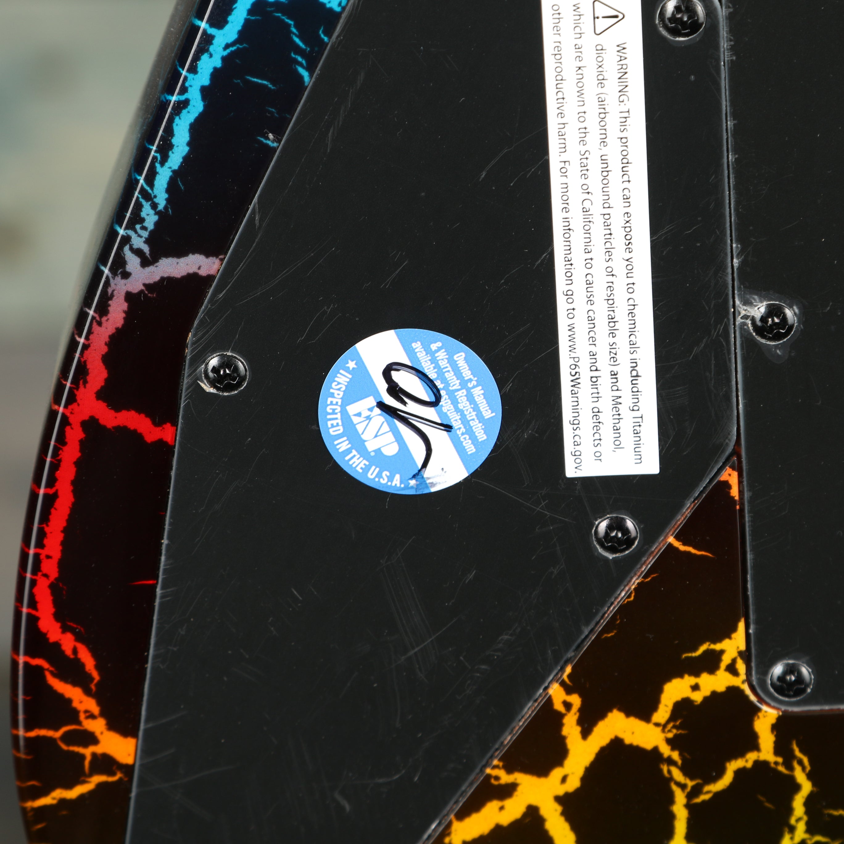 ESP LTD Mirage Deluxe '87 Electric Guitar - Rainbow Crackle