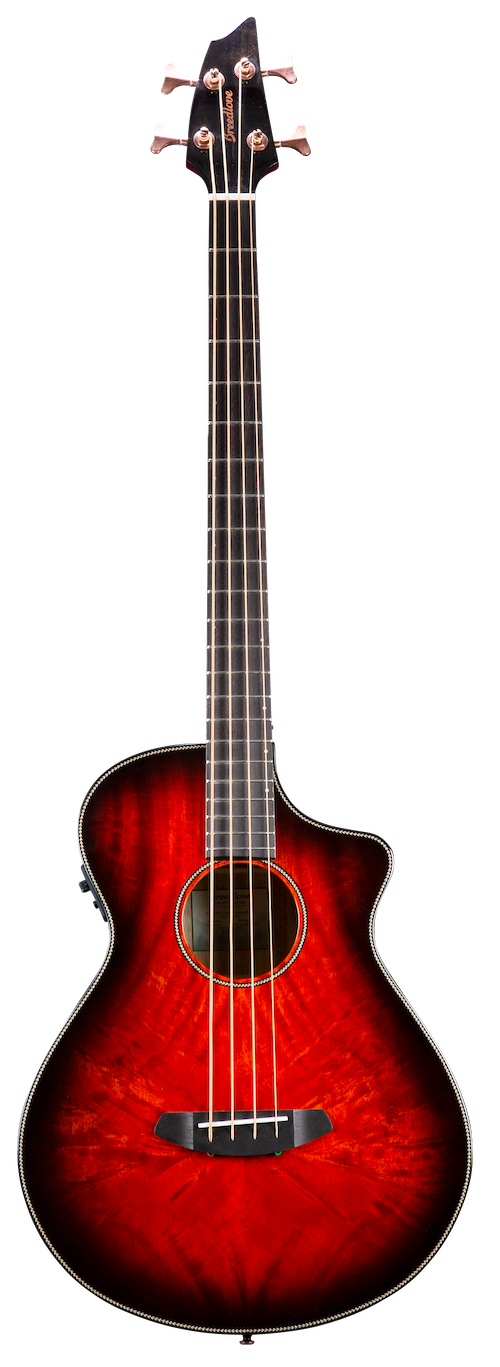 Breedlove Pursuit Exotic S Concert Bass CE Myrtlewood-Myrtlewood - Sunset Burst