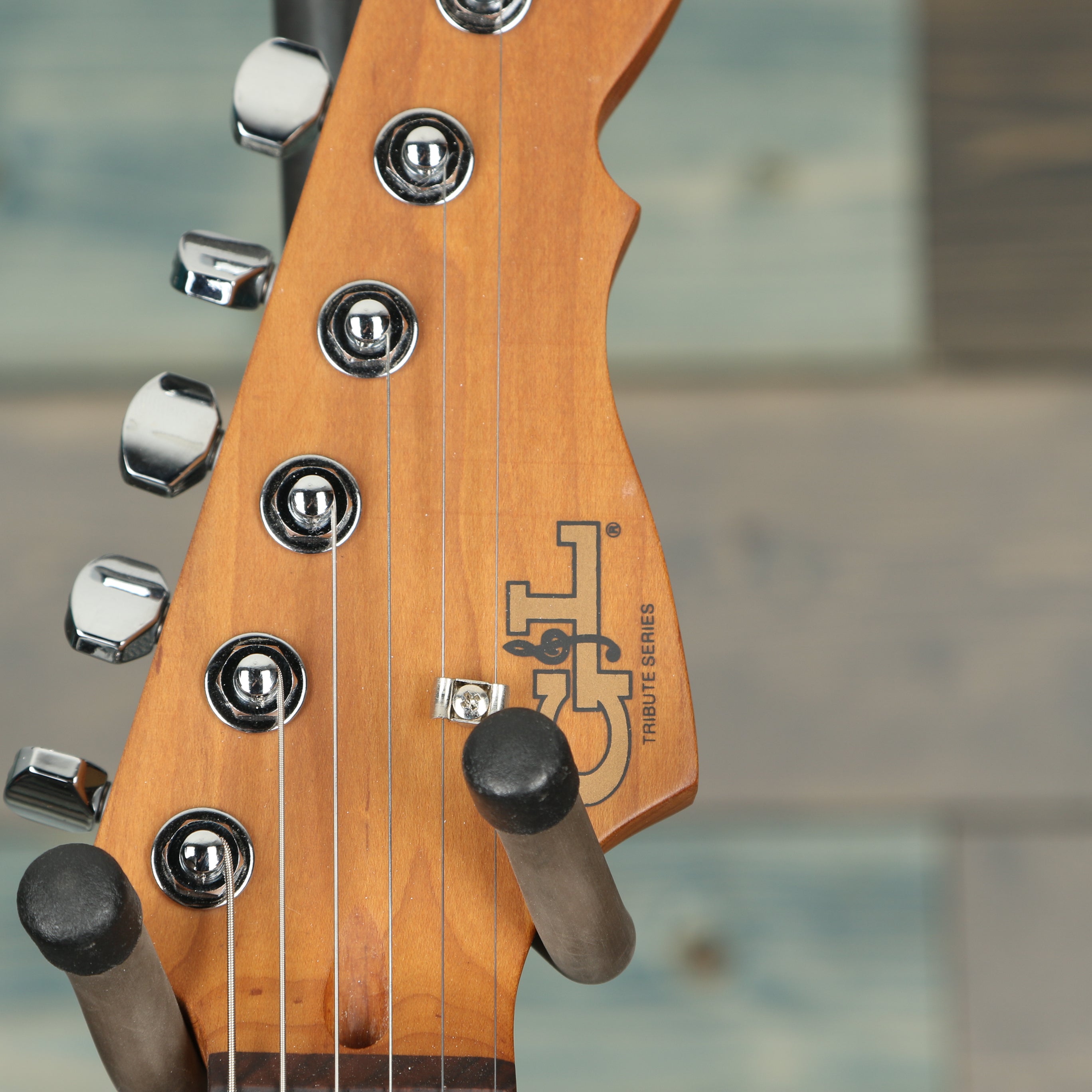 G&L Tribute Comanche Burl Top Electric Guitar - Charcoal Burst