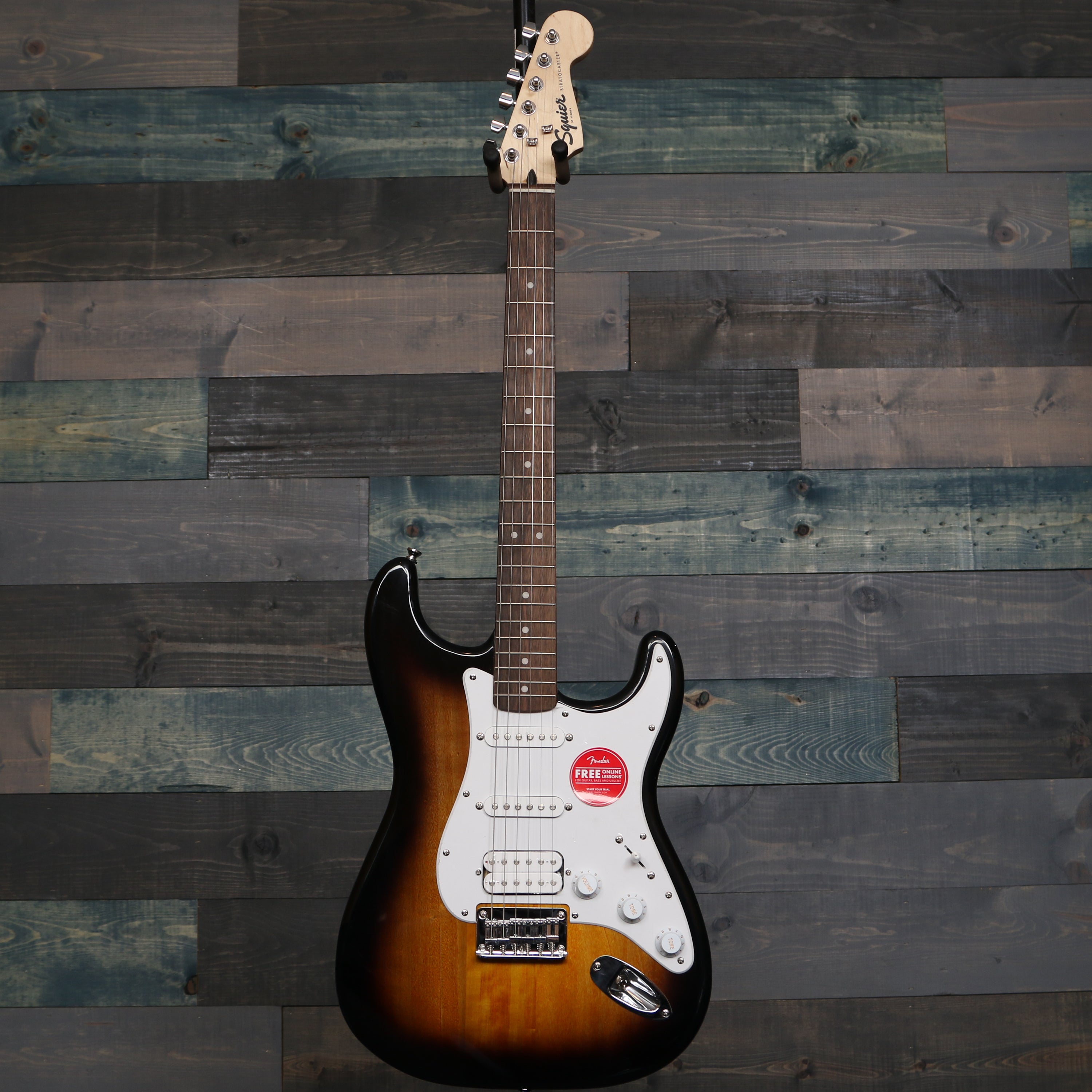 Fender Squier Bullet Stratocaster HT HSS, Laurel Fingerboard, Brown Sunburst