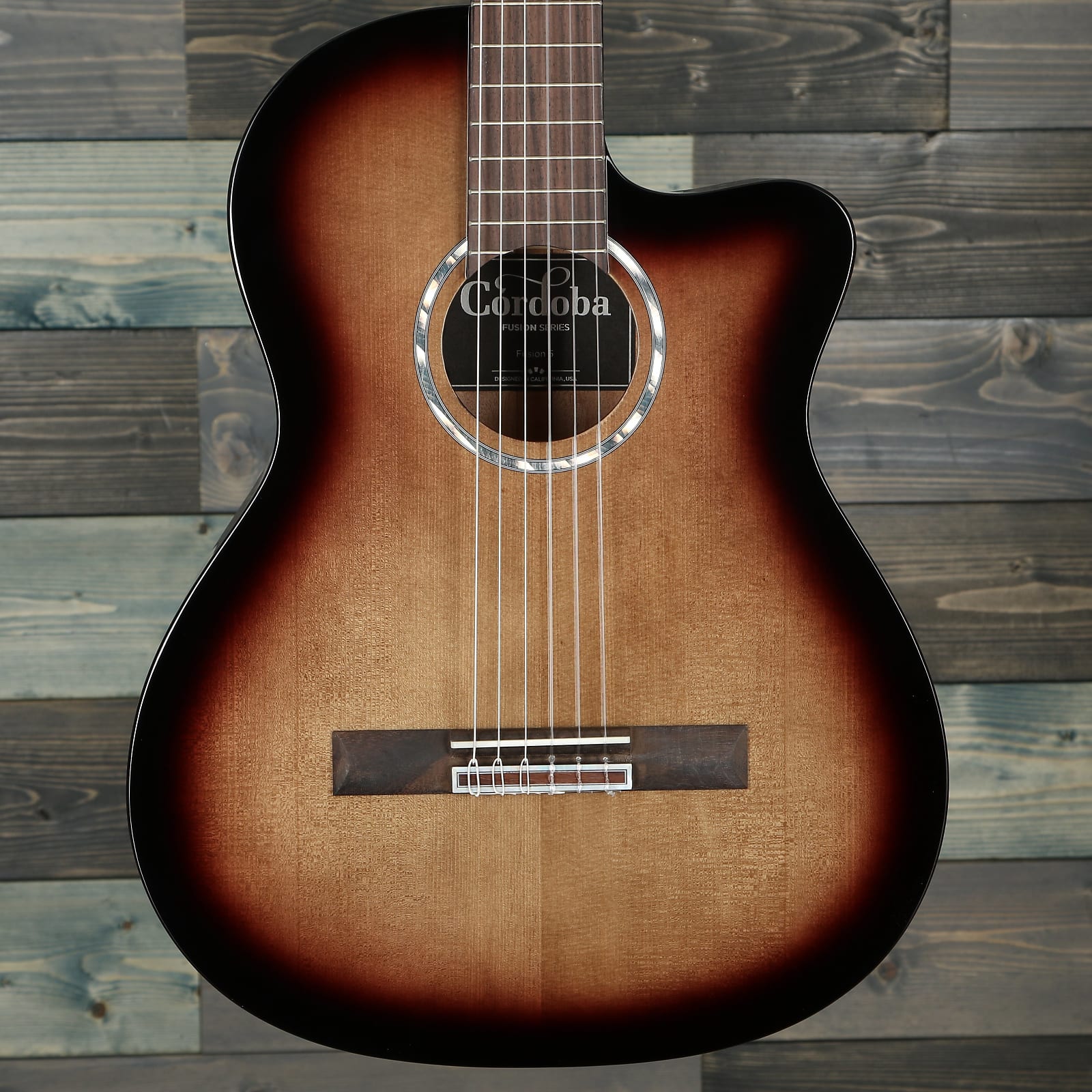 Cordoba Fusion 5 Electric Nylon String Guitar - Sonata Burst