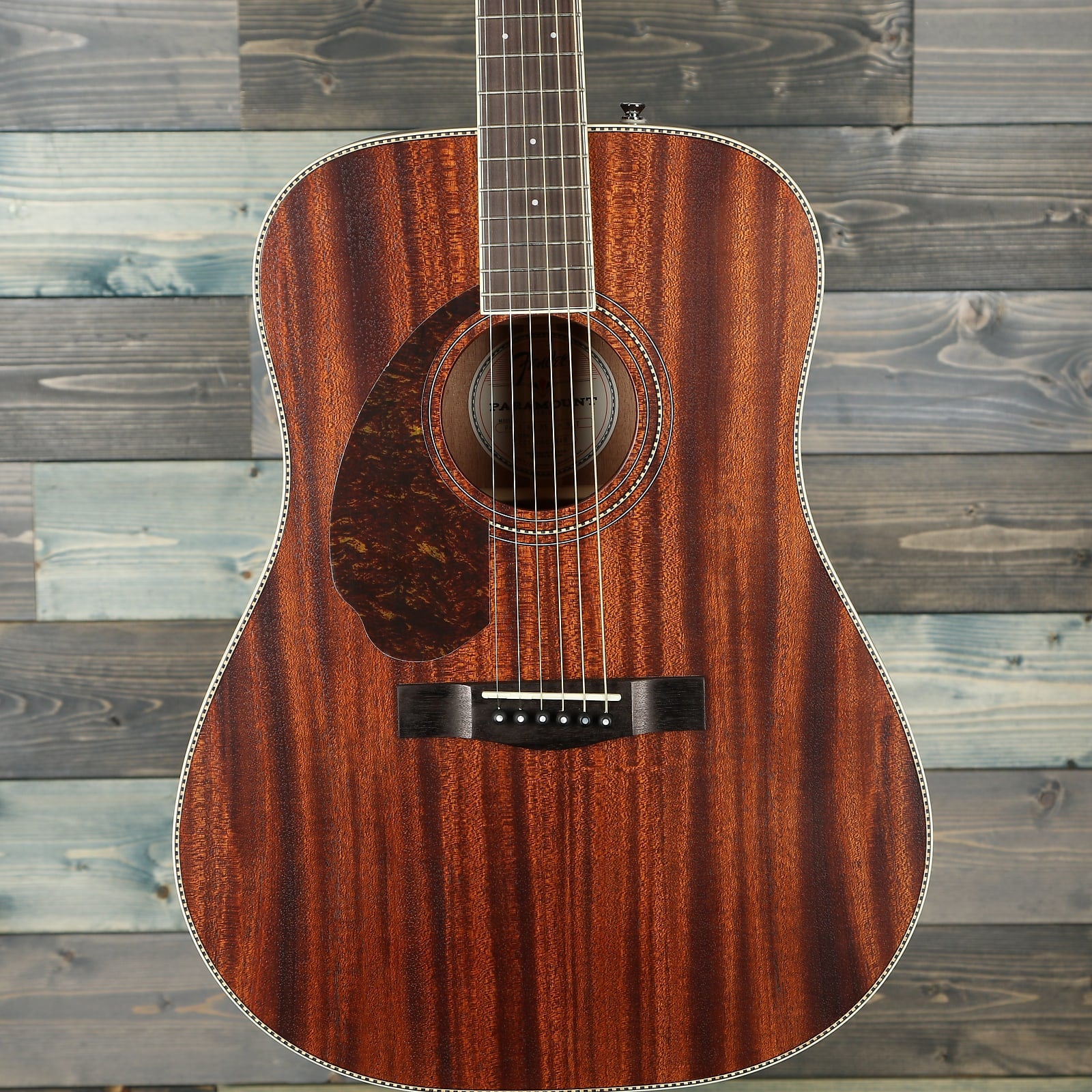 Fender PM-1 Dreadnought Left Hand, Ovangkol Fingerboard, All-Mahogany w/case