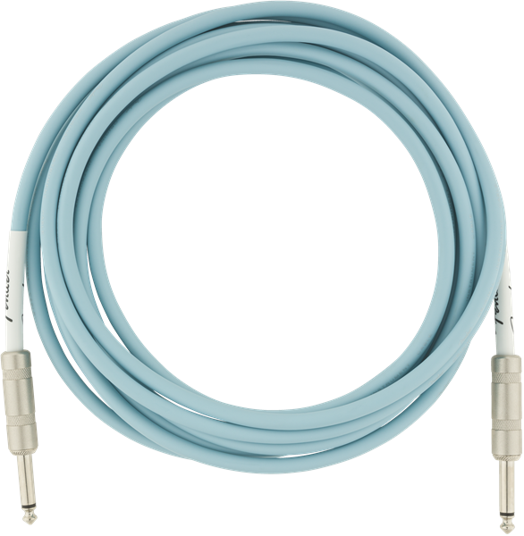 Fender Original Series Instrument Cable, 10', Daphne Blue