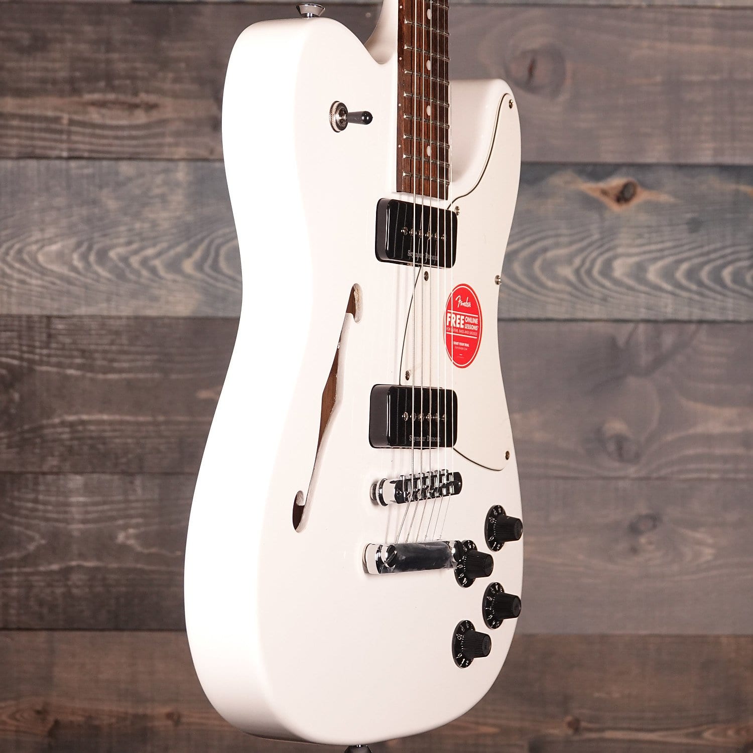 Fender Jim Adkins JA-90 Telecaster® Thinline, Laurel Fingerboard, White
