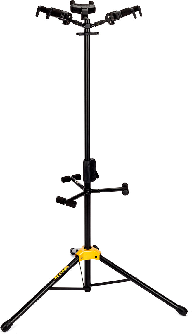 Hercules GS432B Auto Grip Triple Guitar Stand w/ Foldable Yoke