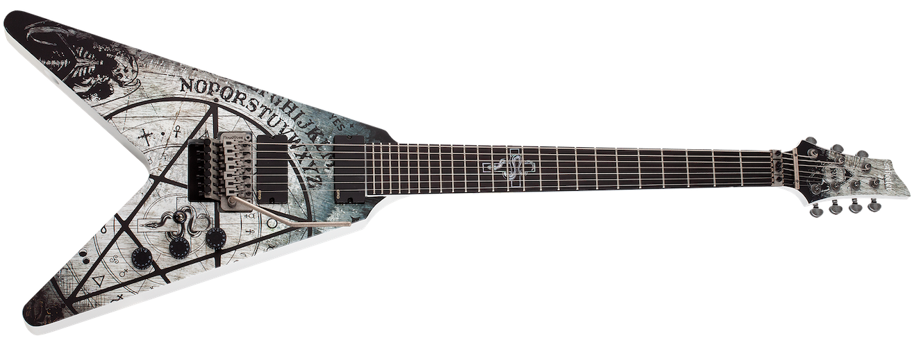 Schecter 335 Randy Weitzel V-7 FR Electric - Satin White