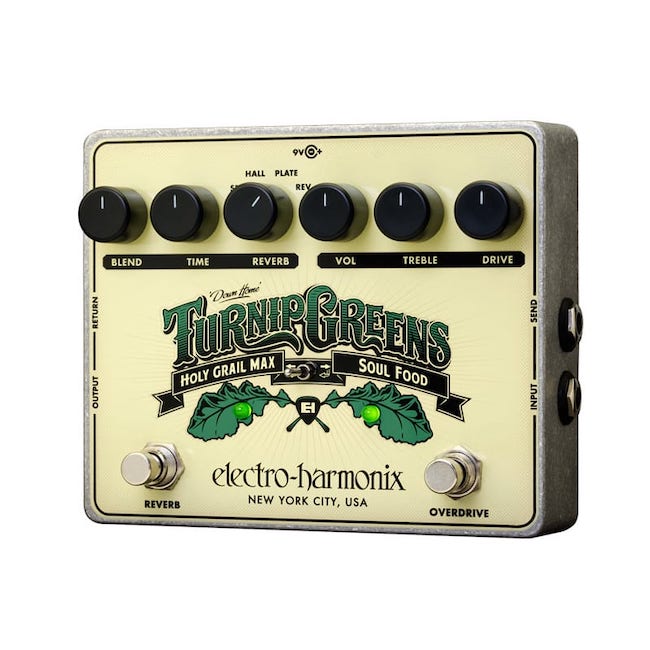 Electro-Harmonix Turnip Greens Overdrive/Reverb Multi-Effect Pedal