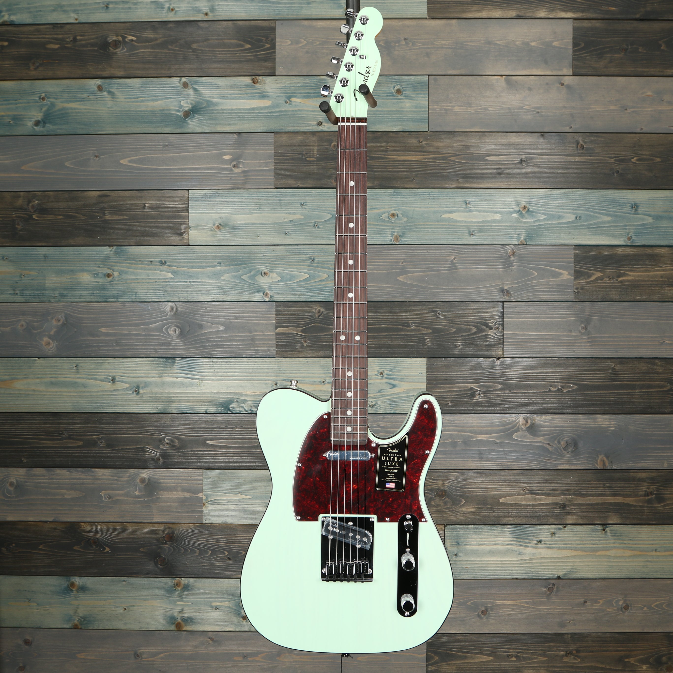 Fender Ultra Luxe Telecaster, Rosewood Fingerboard, Transparent Surf Green