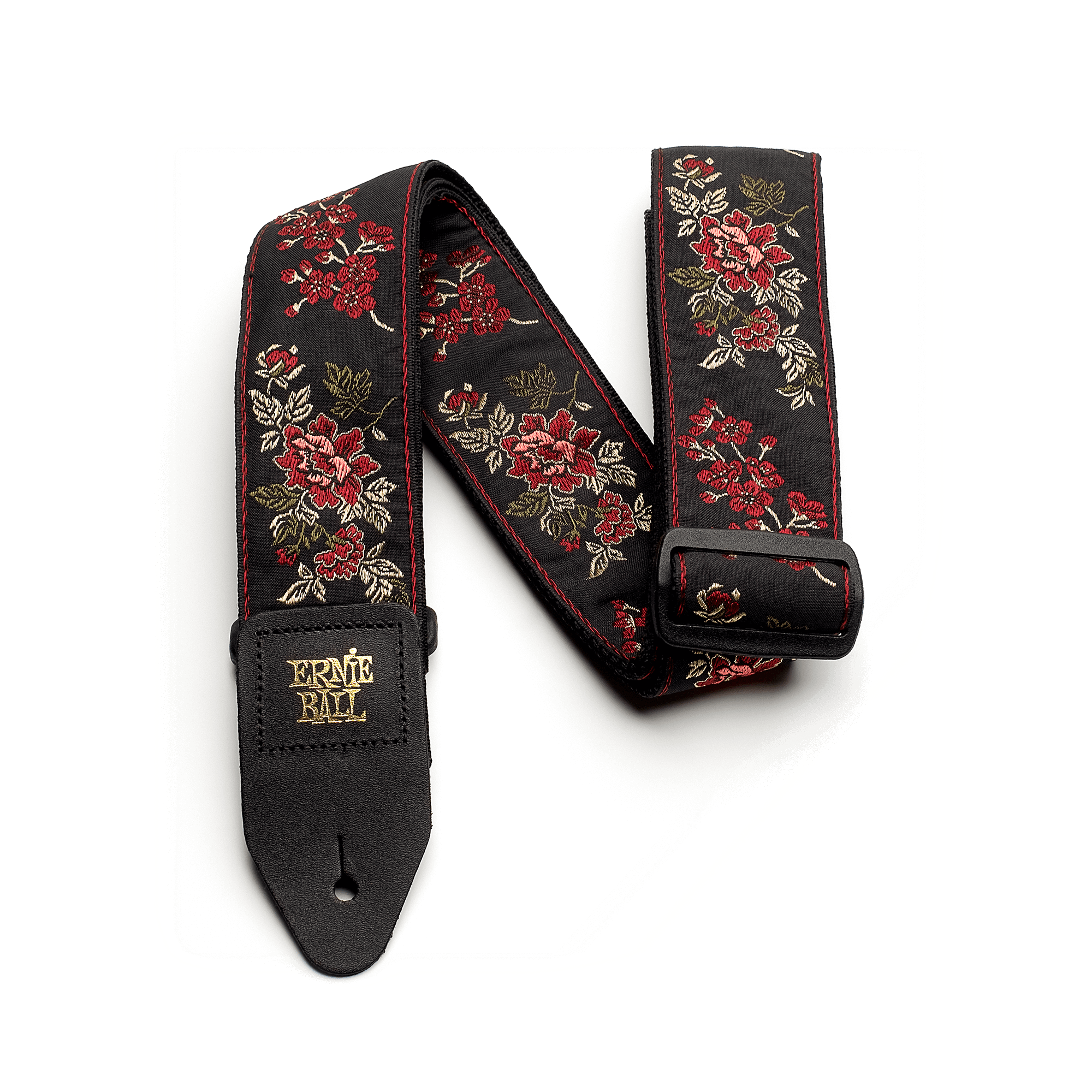 Ernie Ball P04142 Red Rose Jacquard Guitar Strap