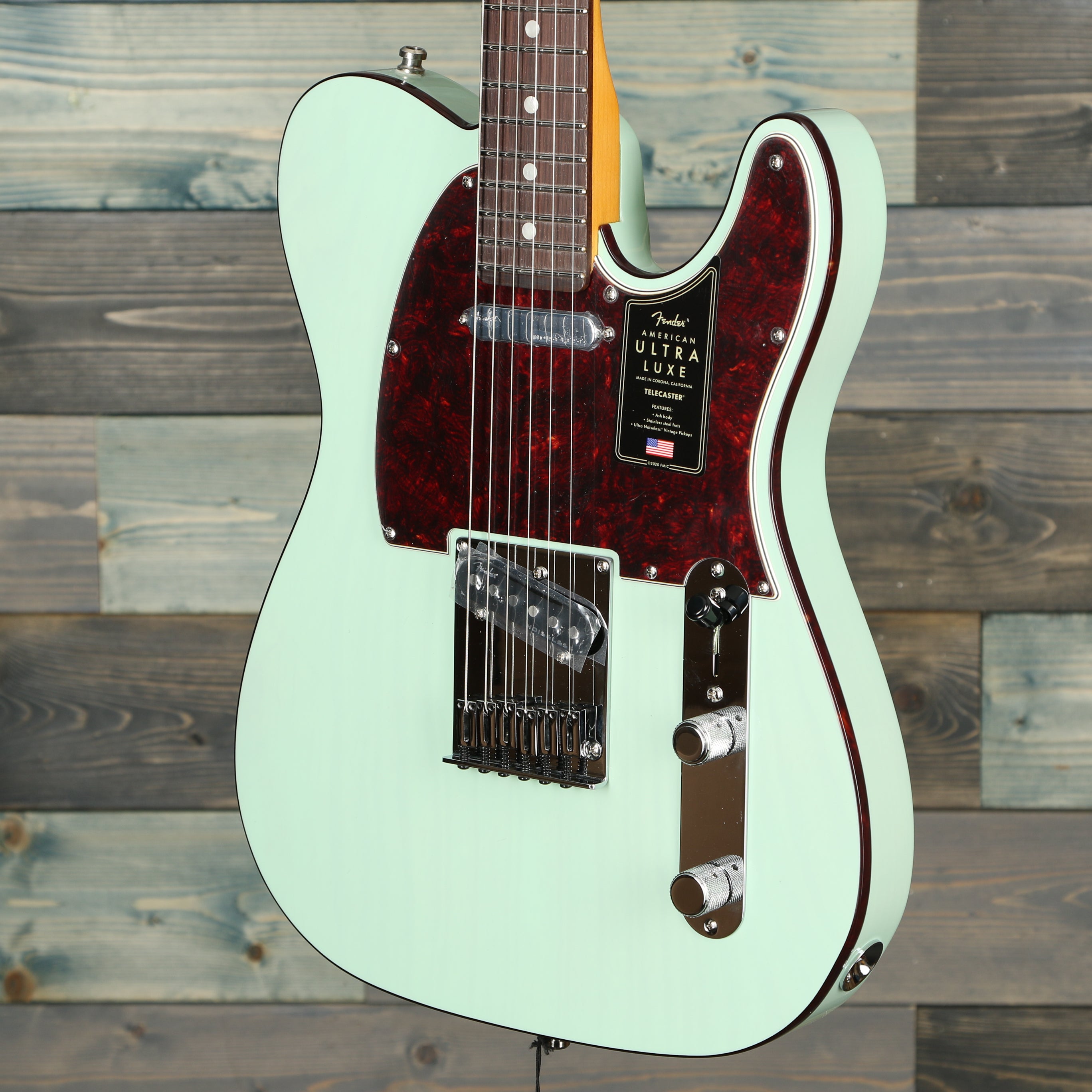 Fender Ultra Luxe Telecaster, Rosewood Fingerboard, Transparent Surf Green