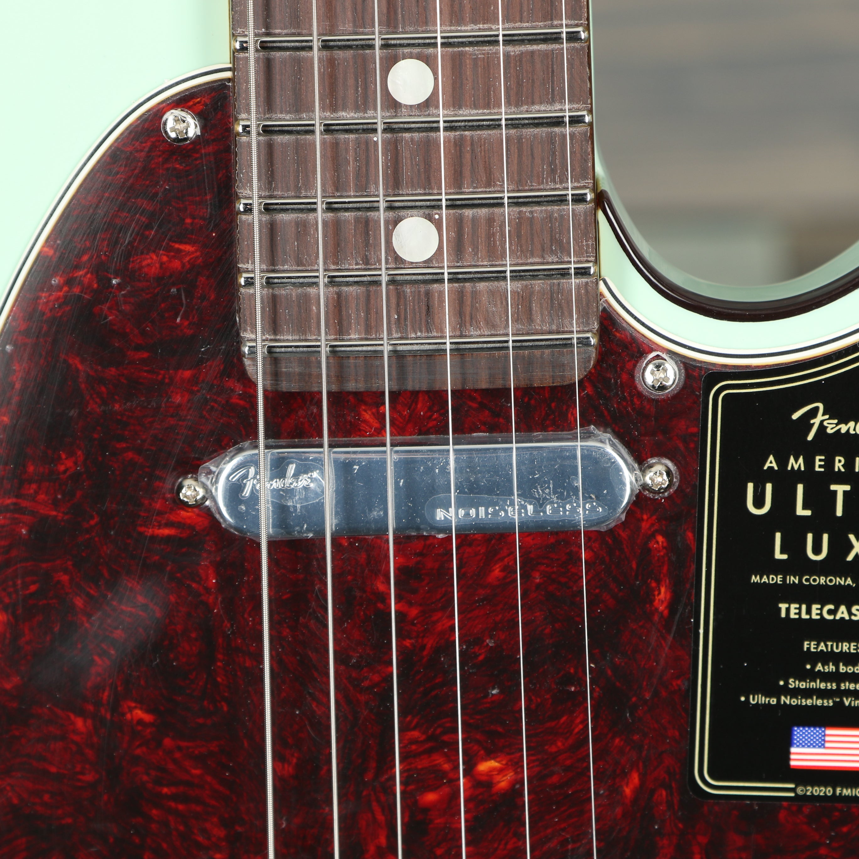 Fender Ultra Luxe Telecaster, Rosewood Fingerboard, Transparent Surf Green