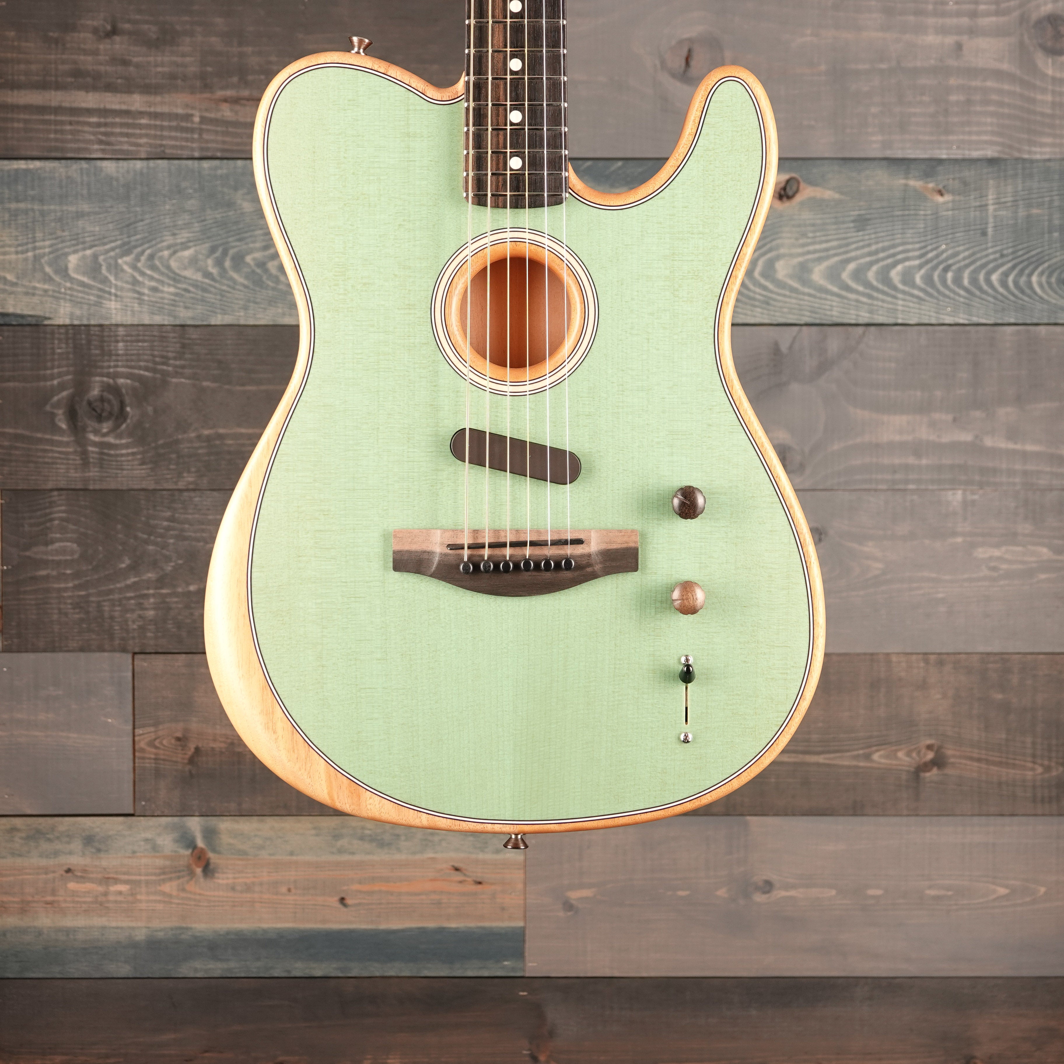 Fender American Acoustasonic™ Telecaster®, Ebony Fingerboard, Surf Green