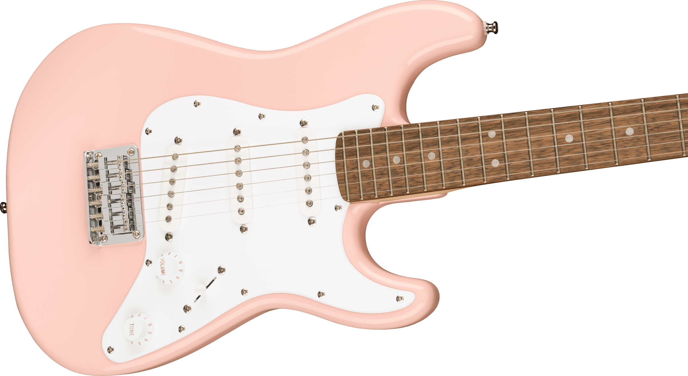 Fender Squier Mini Stratocaster, Laurel Fingerboard, Shell Pink