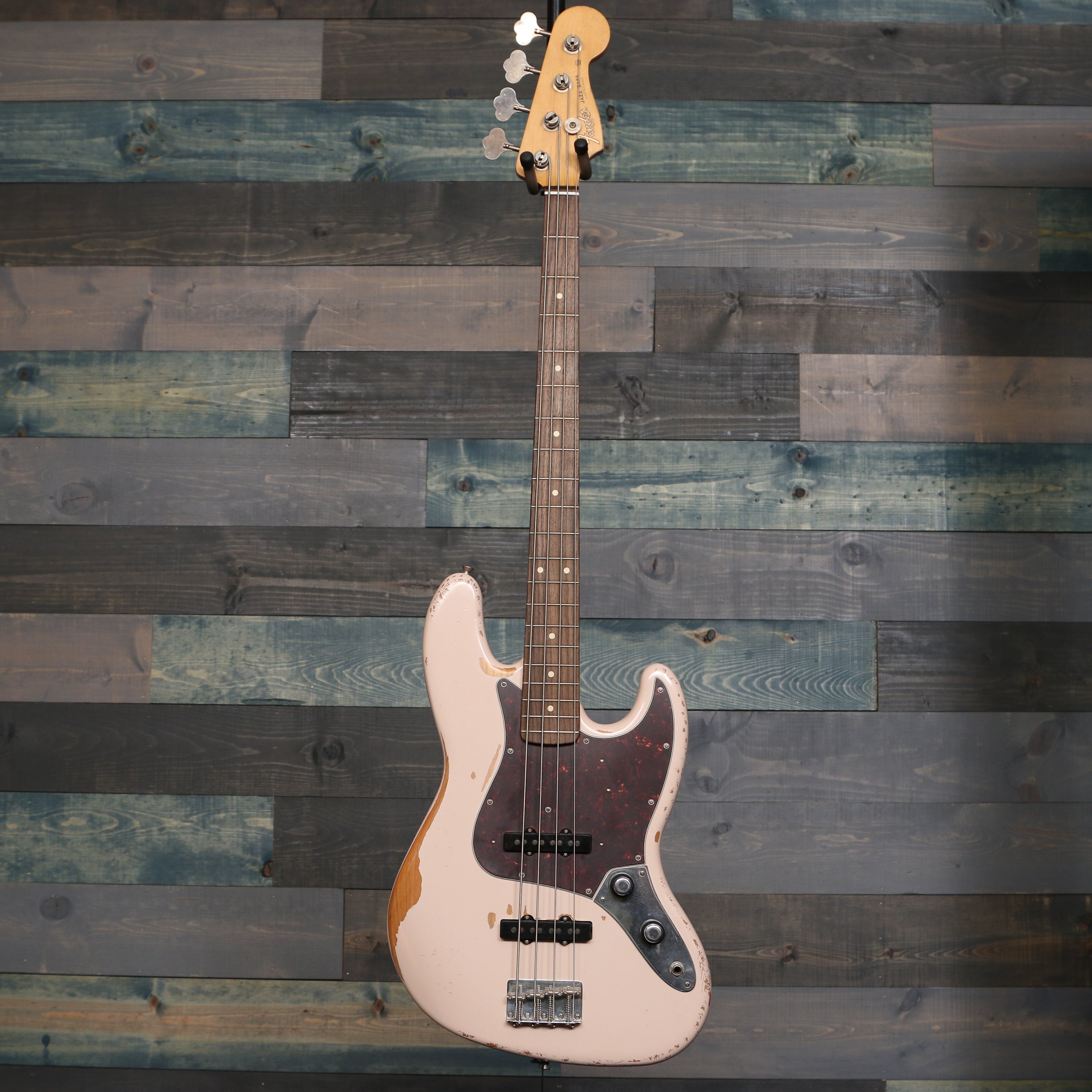 Fender Flea Jazz Bass, Rosewood Fingerboard, Roadworn Shell Pink