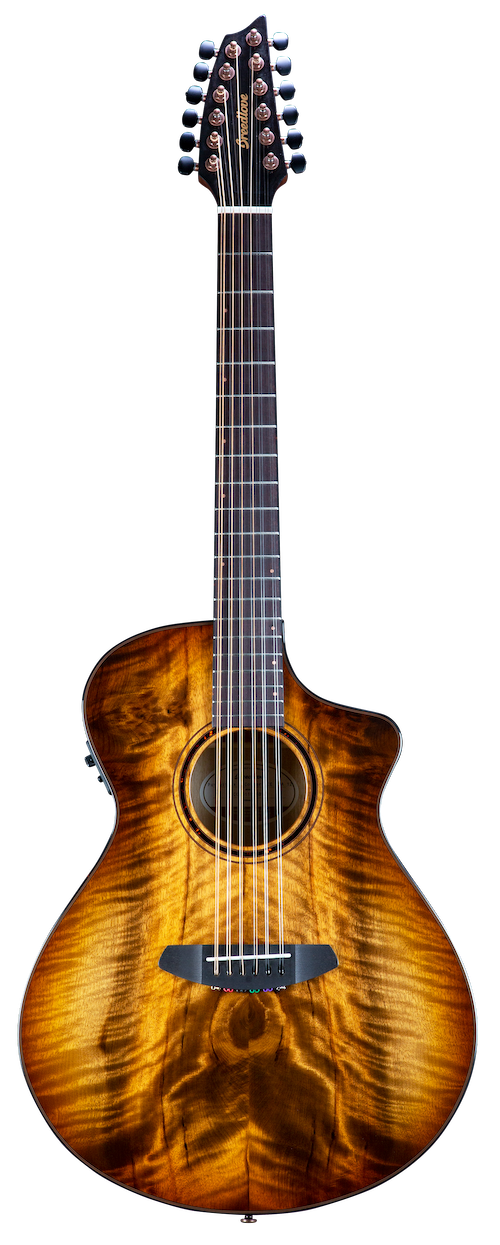 Breedlove Pursuit Exotic S Concert Amber 12-String CE Myrtlewood-Myrtlewood