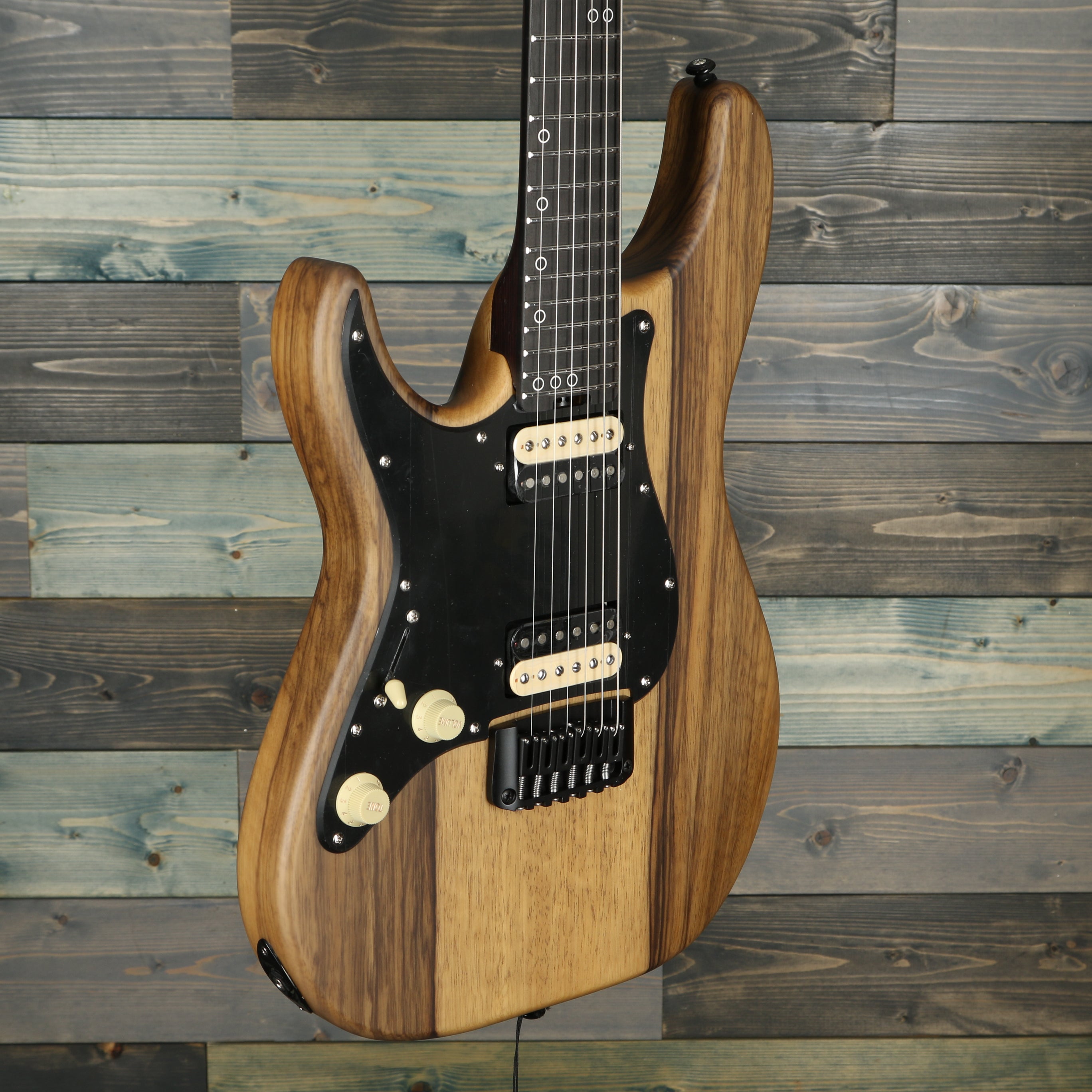 Schecter 1271 Sun Valley Super Shredder Exotic Hardtail Lefty - Black Limba