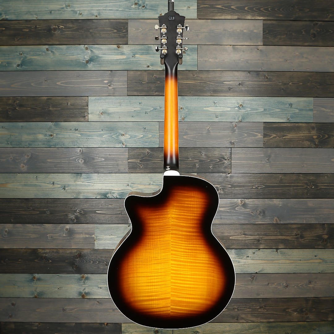 Guild F-250CE Deluxe Jumbo Acoustic - Antique Burst Gloss