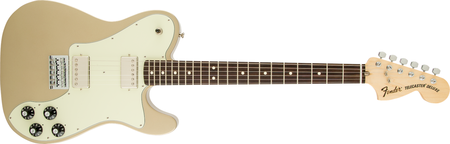 Fender Chris Shiflett Telecaster Deluxe, Rosewood Fingerboard, Shoreline Gold