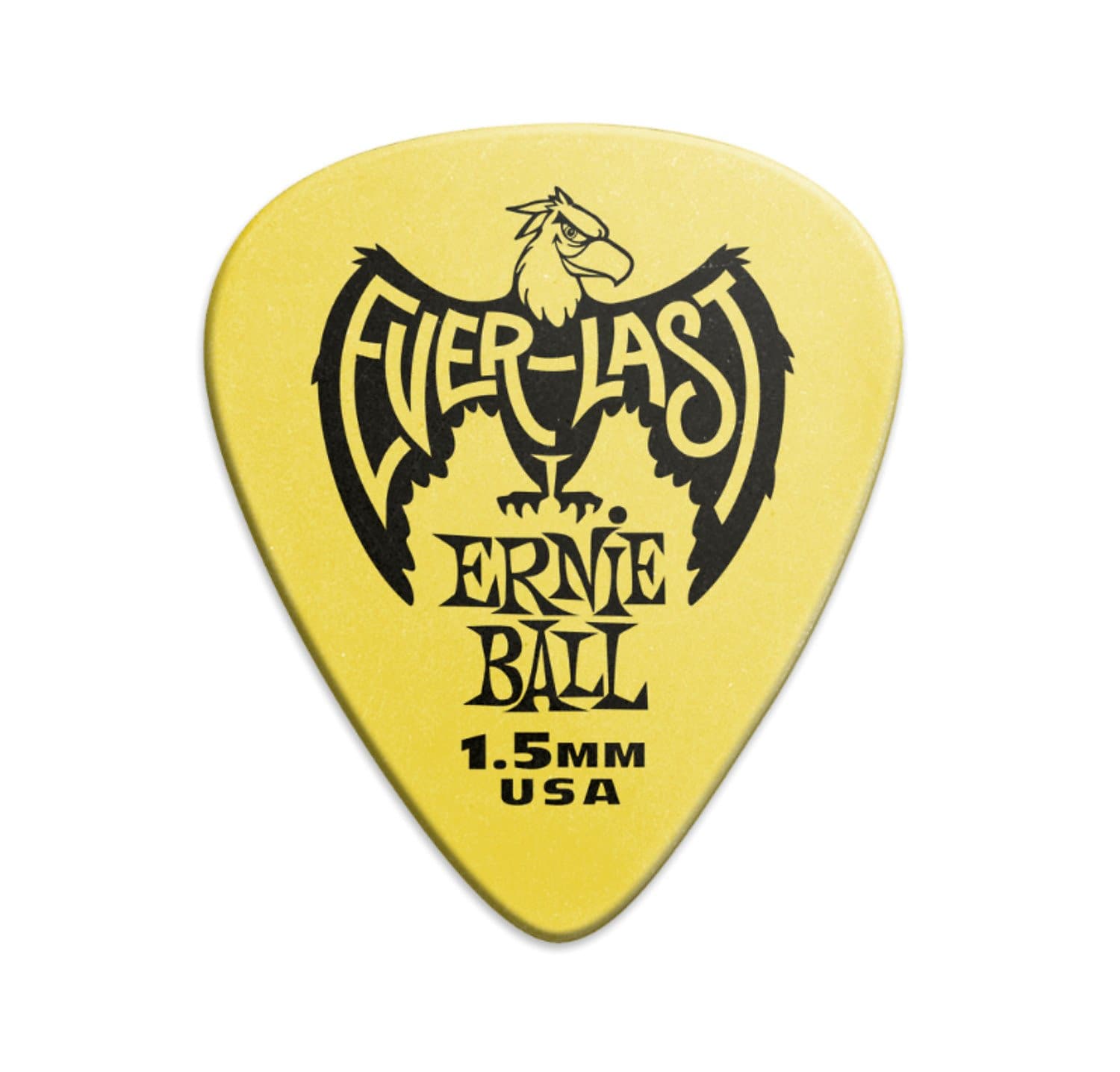 Ernie Ball 9195 1.5mm Yellow Everlast Picks 12-pack