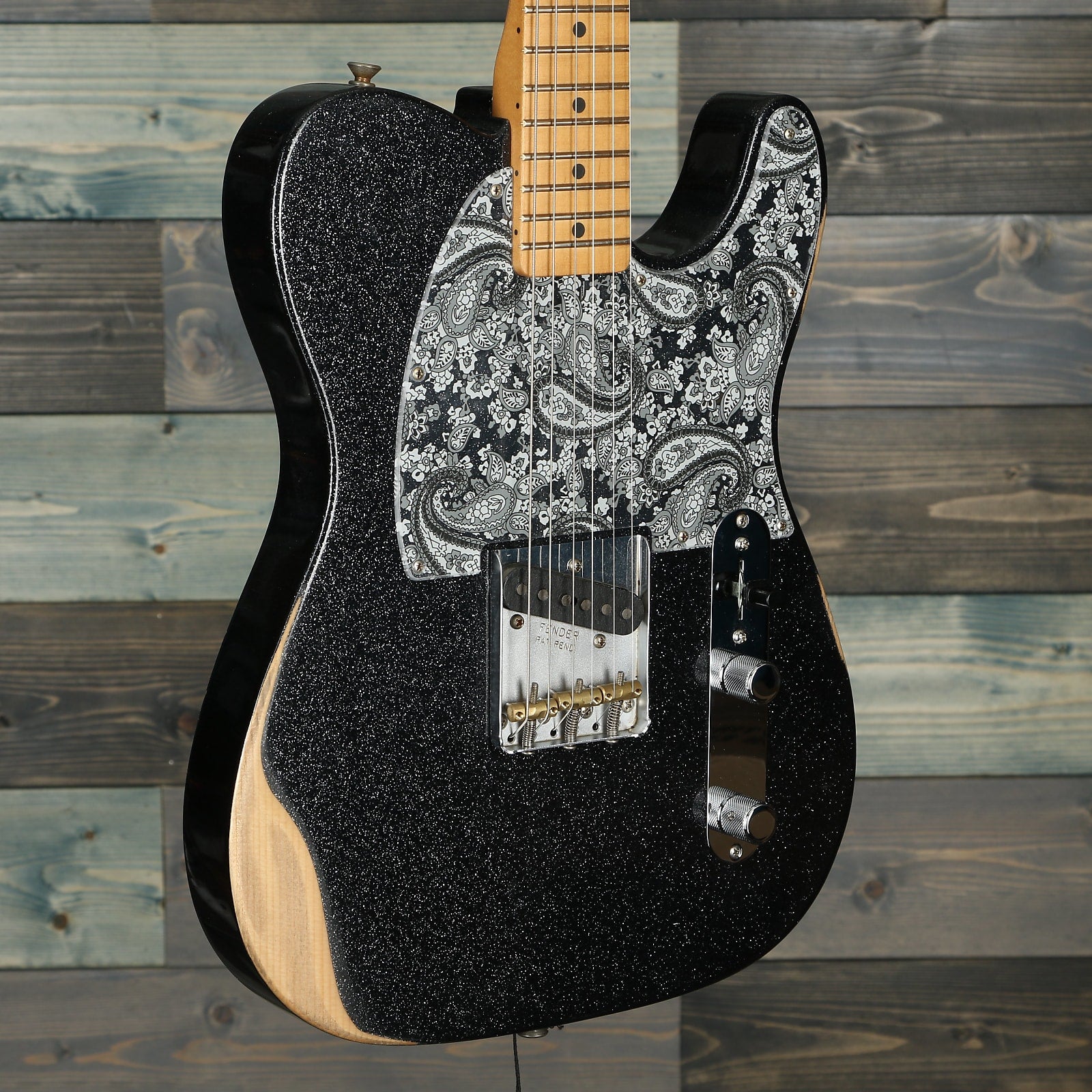 Fender Brad Paisley Esquire, Maple, Black Sparkle w/Bag