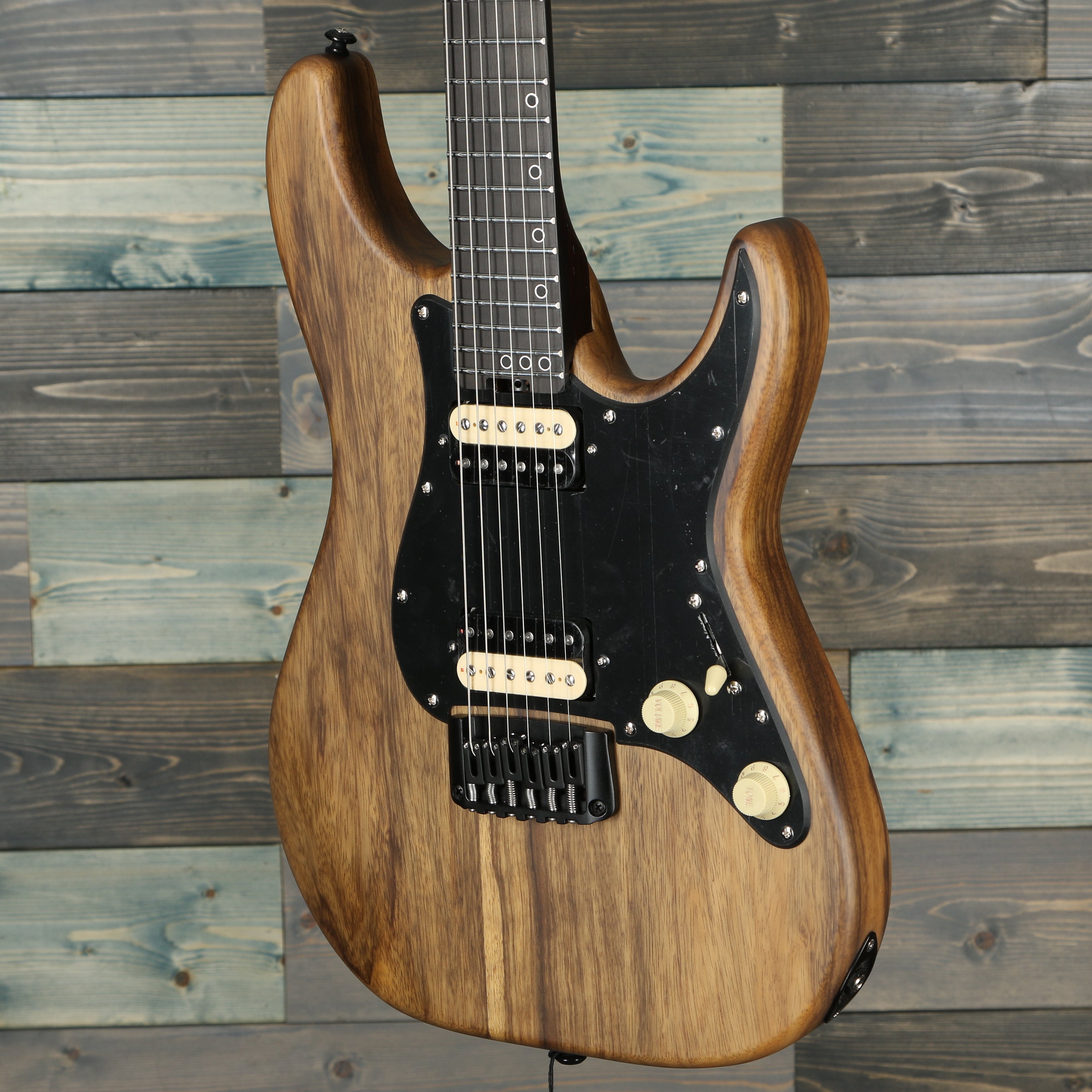 Schecter 1269 Sun Valley Sun Shredder Exotic Hardtail - Black Limba