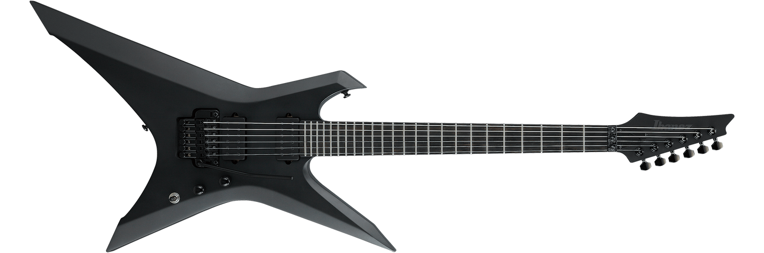 Ibanez Xiphos Iron Label Electric Guitar w/Bag - Black Flat