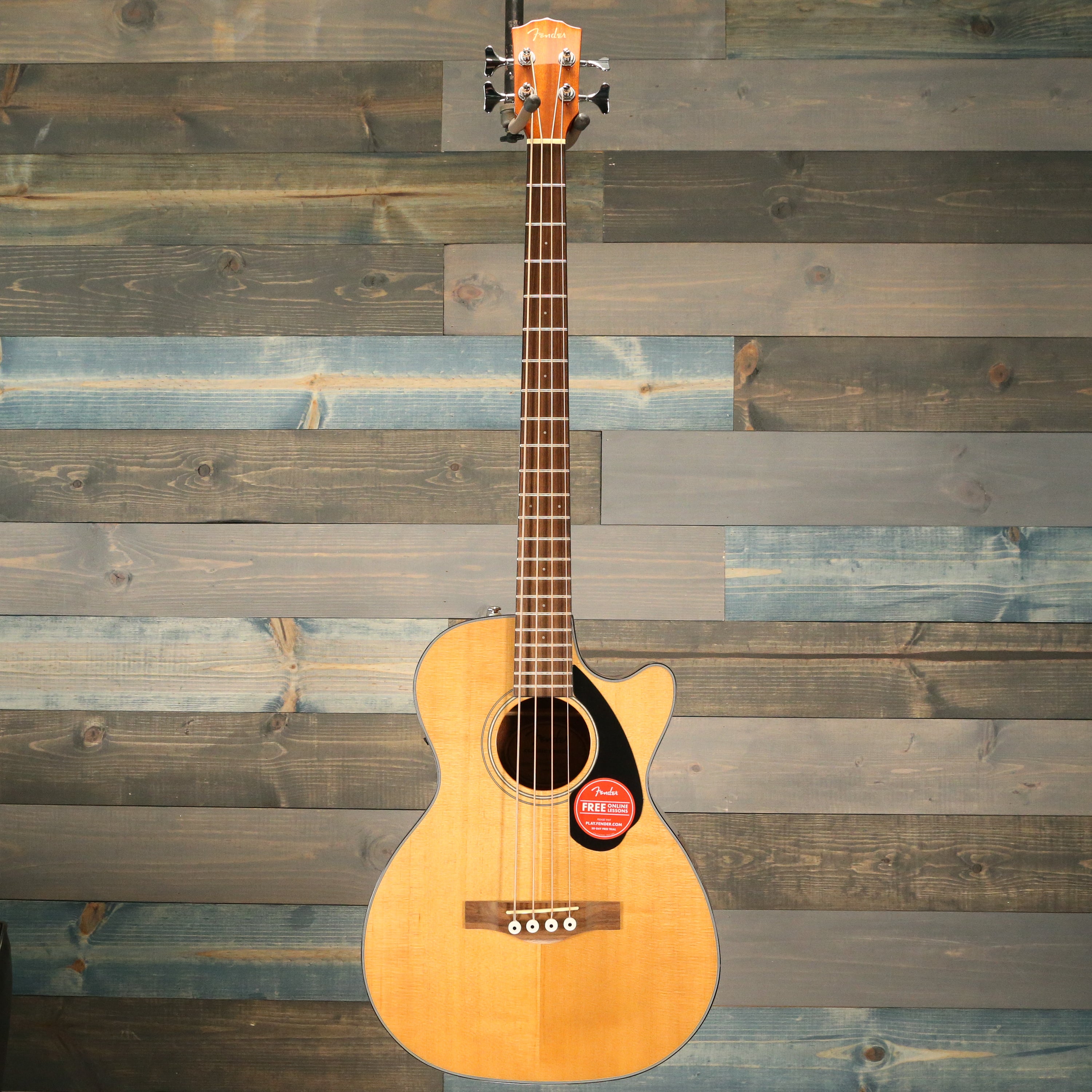 Fender CB-60SCE Bass, Laurel Fingerboard, Natural