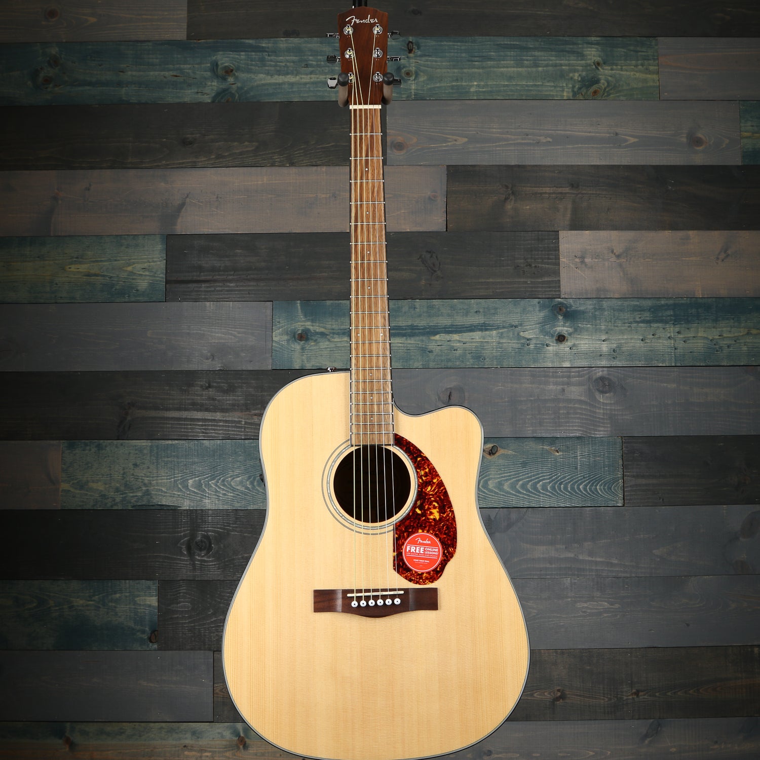 Fender CD-140SCE Dreadnought, Walnut Fingerboard, Natural w/case