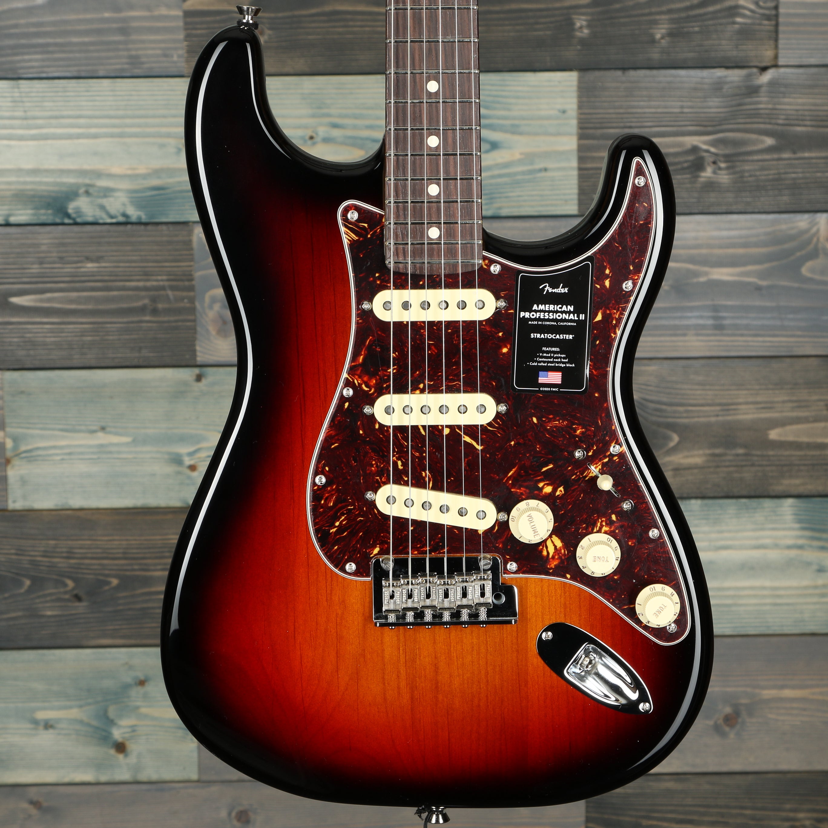 Fender American Professional II Stratocaster, Rosewood FB, 3-Color Sunburst