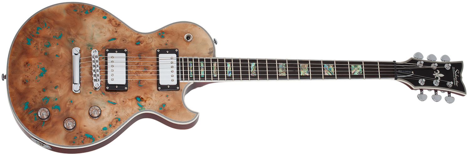 Schecter 655 Solo II Custom Gloss Electric Guitar - Natural