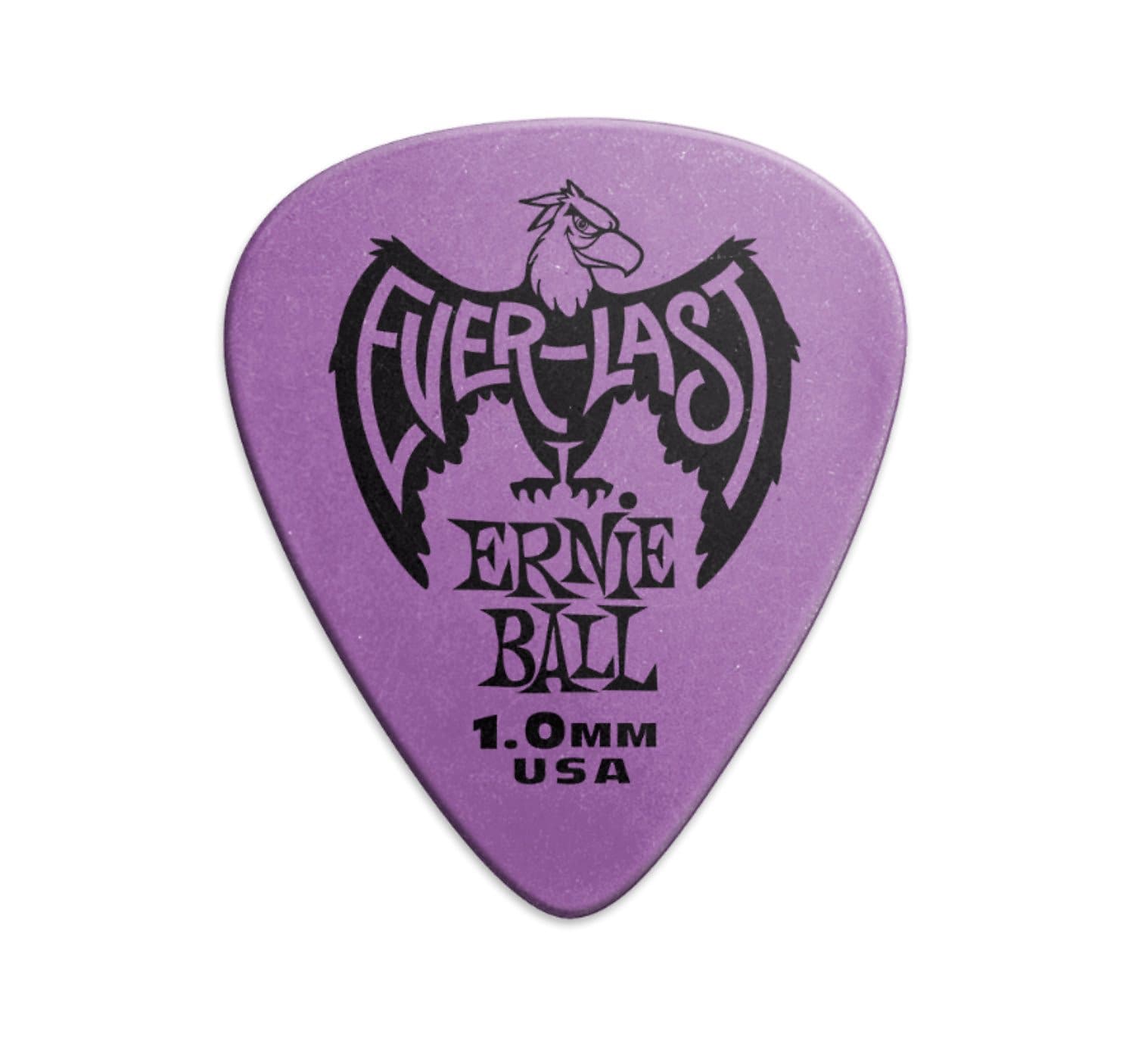 Ernie Ball 9193 1.0mm Purple Everlast Picks 12-pack