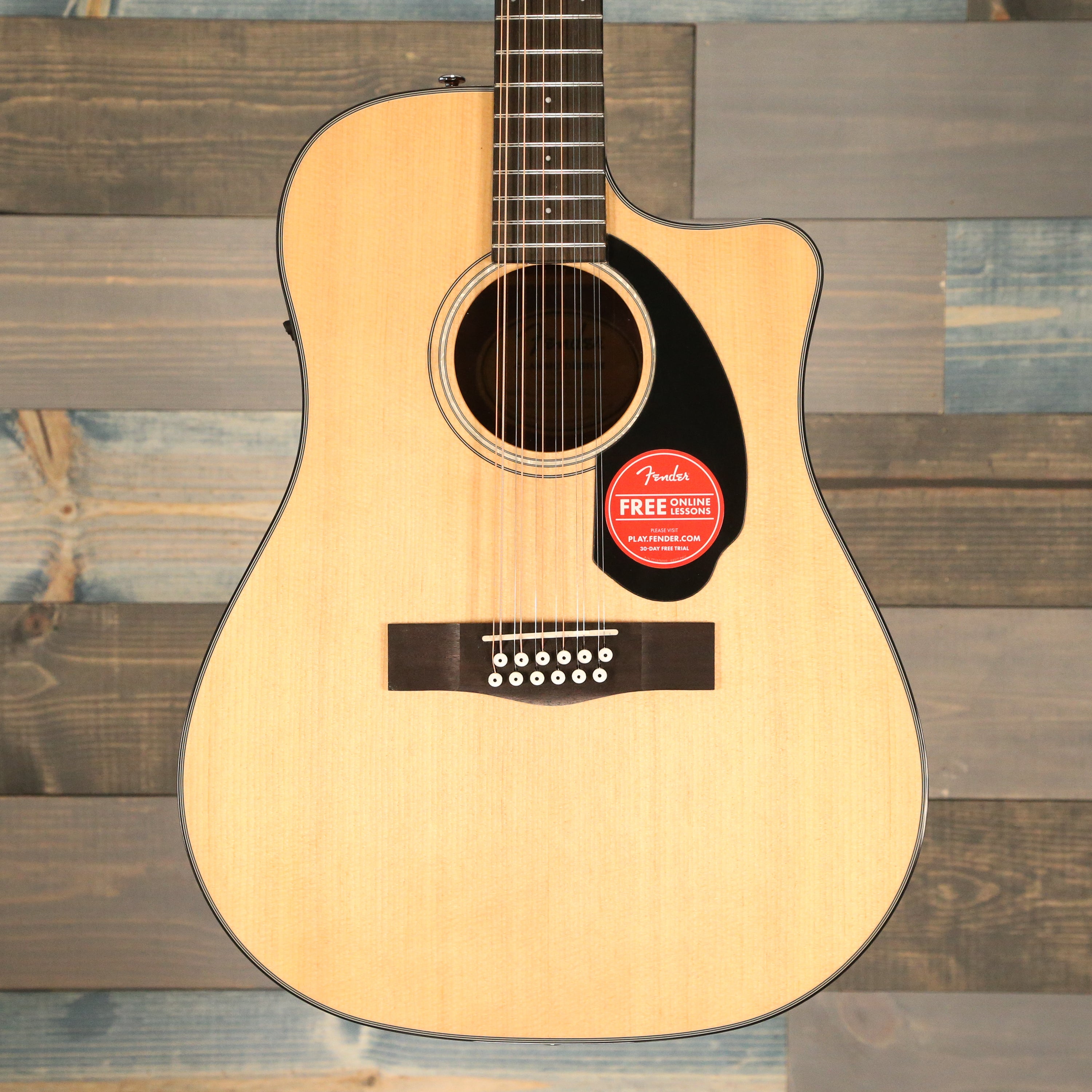 Fender CD-60SCE Dreadnought 12-string, Walnut Fingerboard, Natural