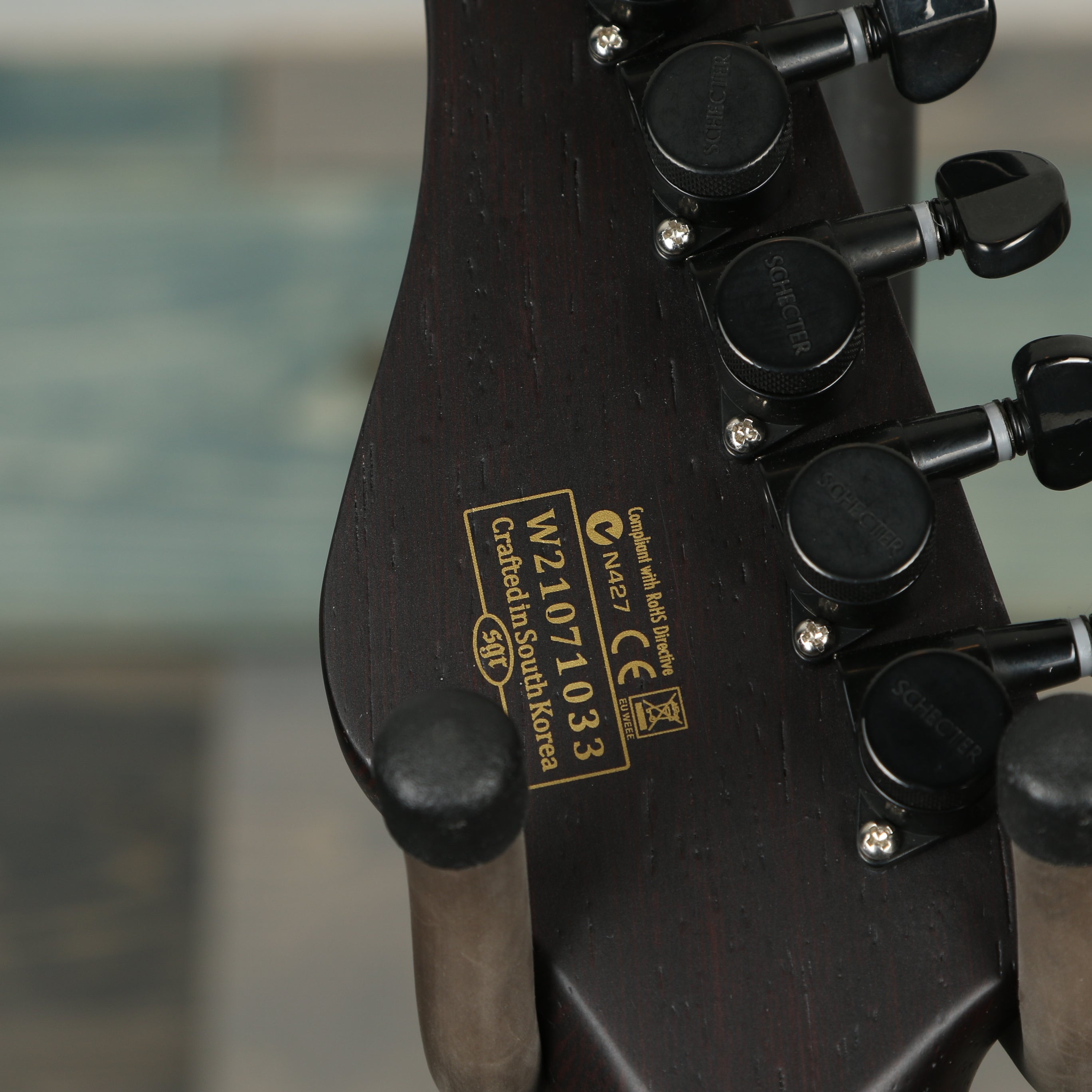 Schecter 1269 Sun Valley Sun Shredder Exotic Hardtail - Black Limba