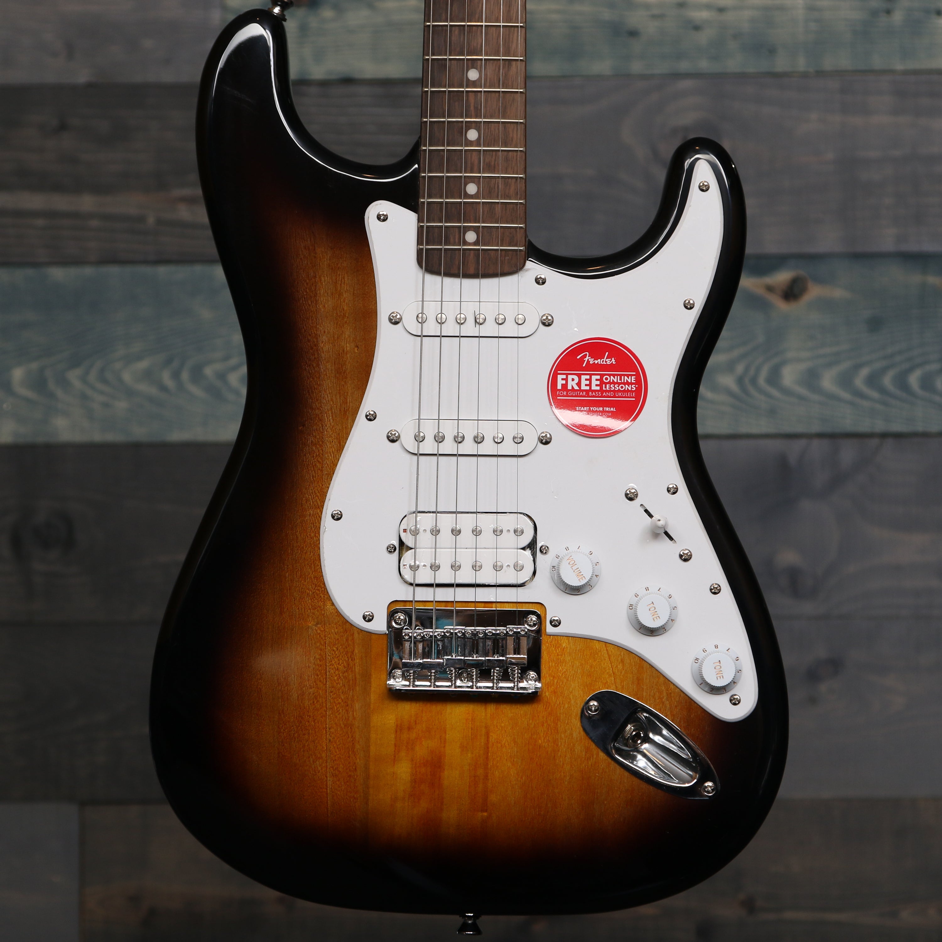 Fender Squier Bullet Stratocaster HT HSS, Laurel Fingerboard, Brown Sunburst
